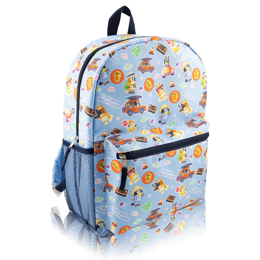 Fast Forward Hello Kitty, Bluey, Stitch or Strawberry Shortcake Backpack for Kids | Classic Bookbag for Girls, Boys, Unisex