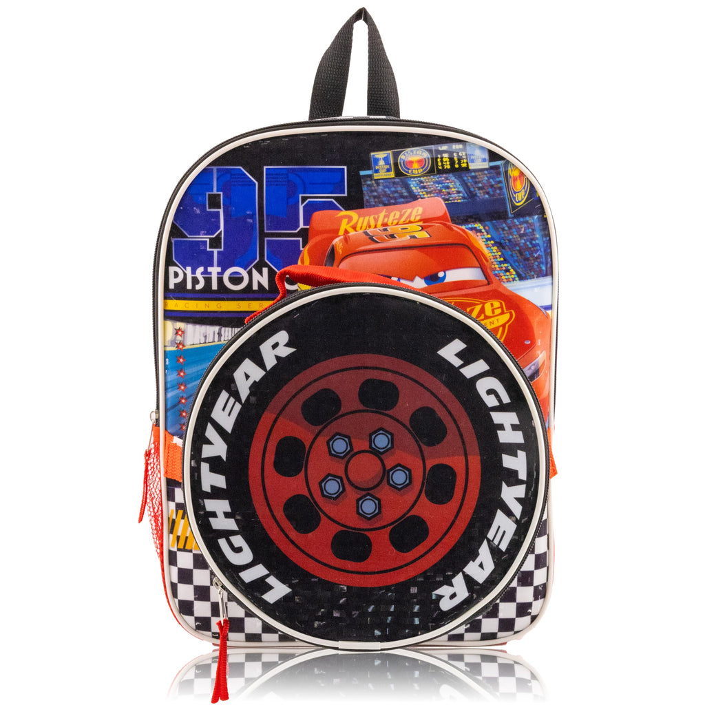 Fast Forward 14" Licensed Kids Backpack with Lunch Box for Kids | Insulated Lunch Bag for Boys, Girls, Toddlers