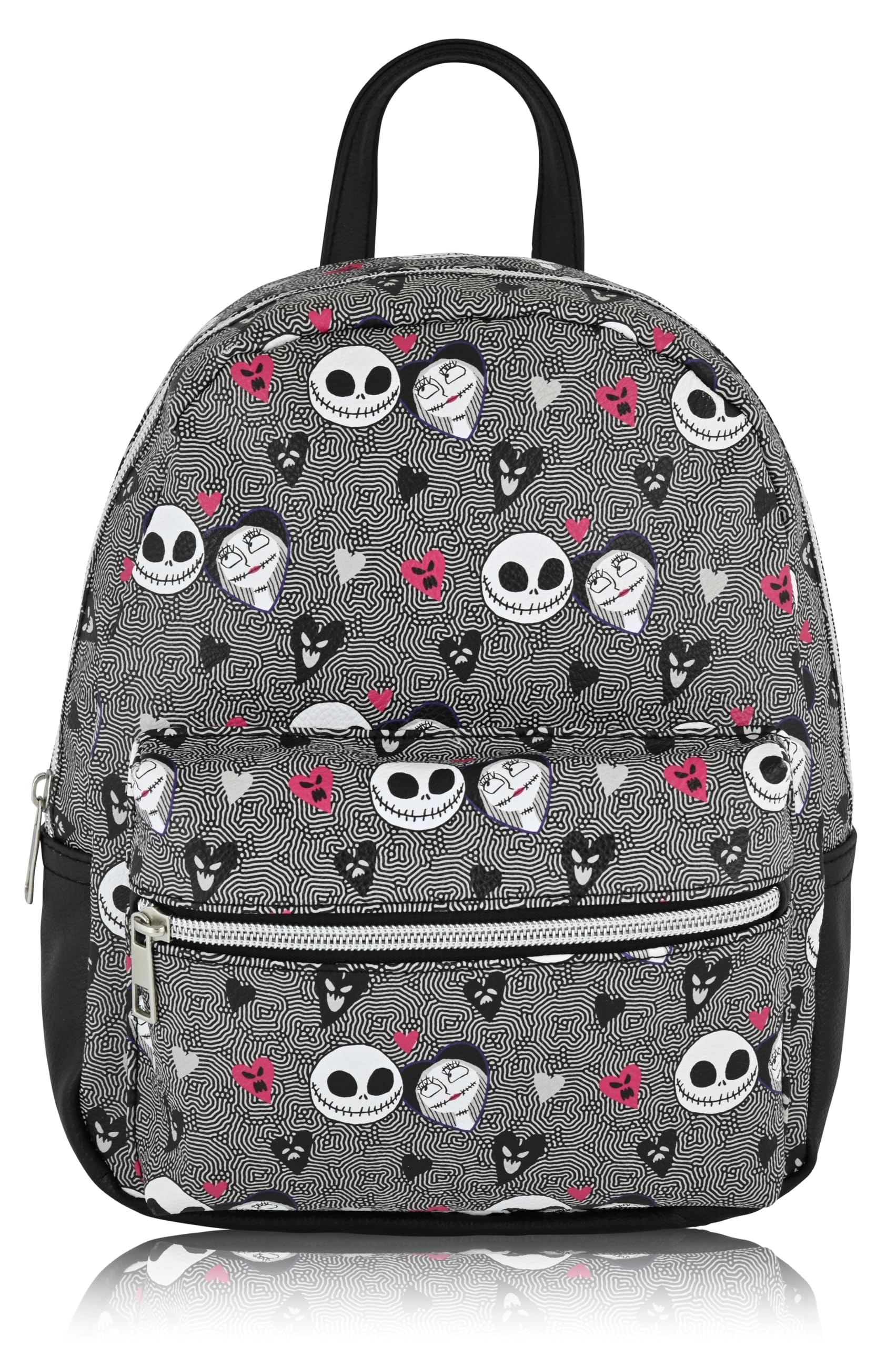 Disney Nightmare Before Christmas Backpack for Men, Women, Unisex | Cute PU Leather 10" Jack Skellington Mini Backpack Purse