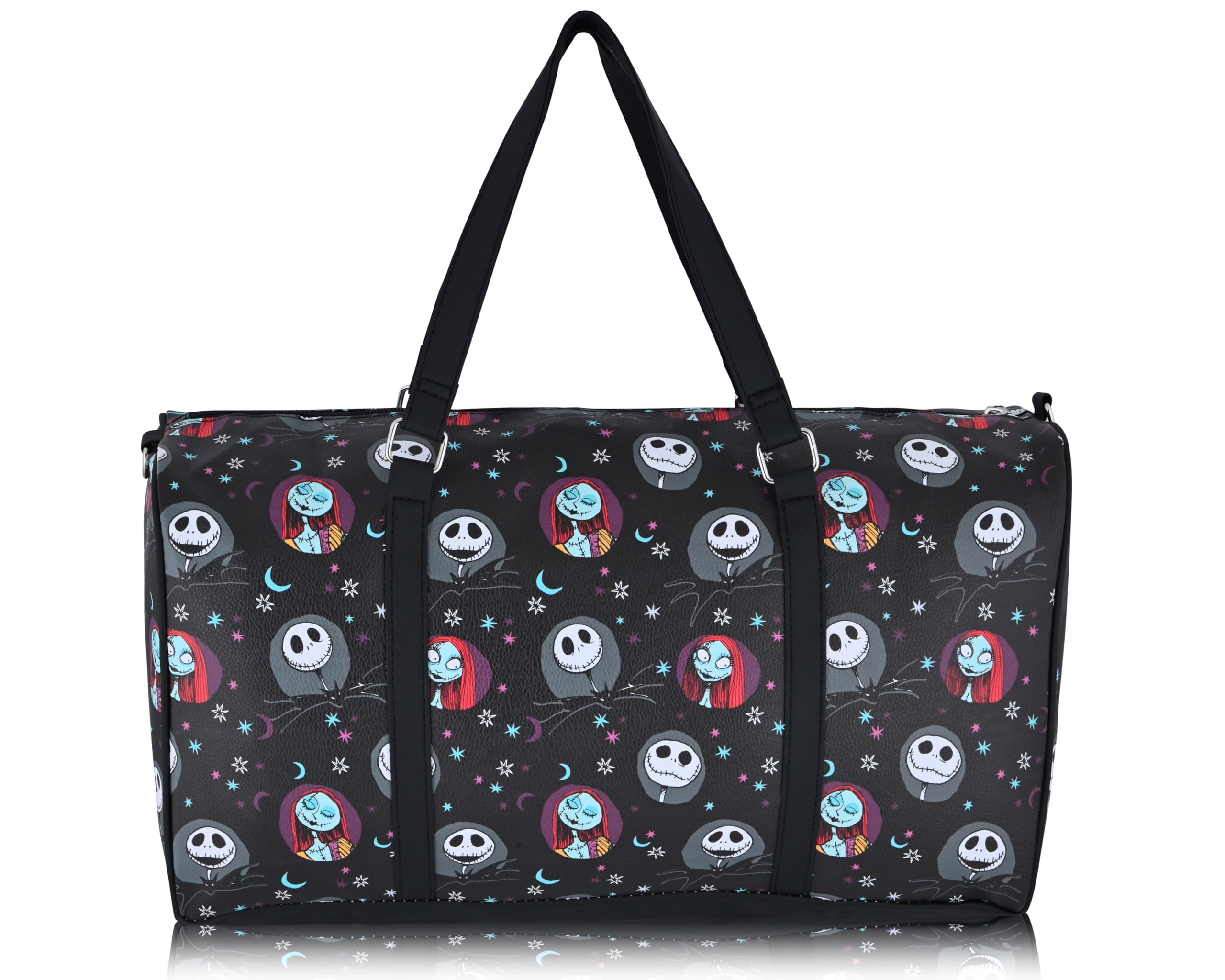 Stitch, Minnie, Mickey, Pooh, Harry Potter, or Jack Skellington 16" Leather Mini Travel Bag, Duffle Bag, Overnight Bag