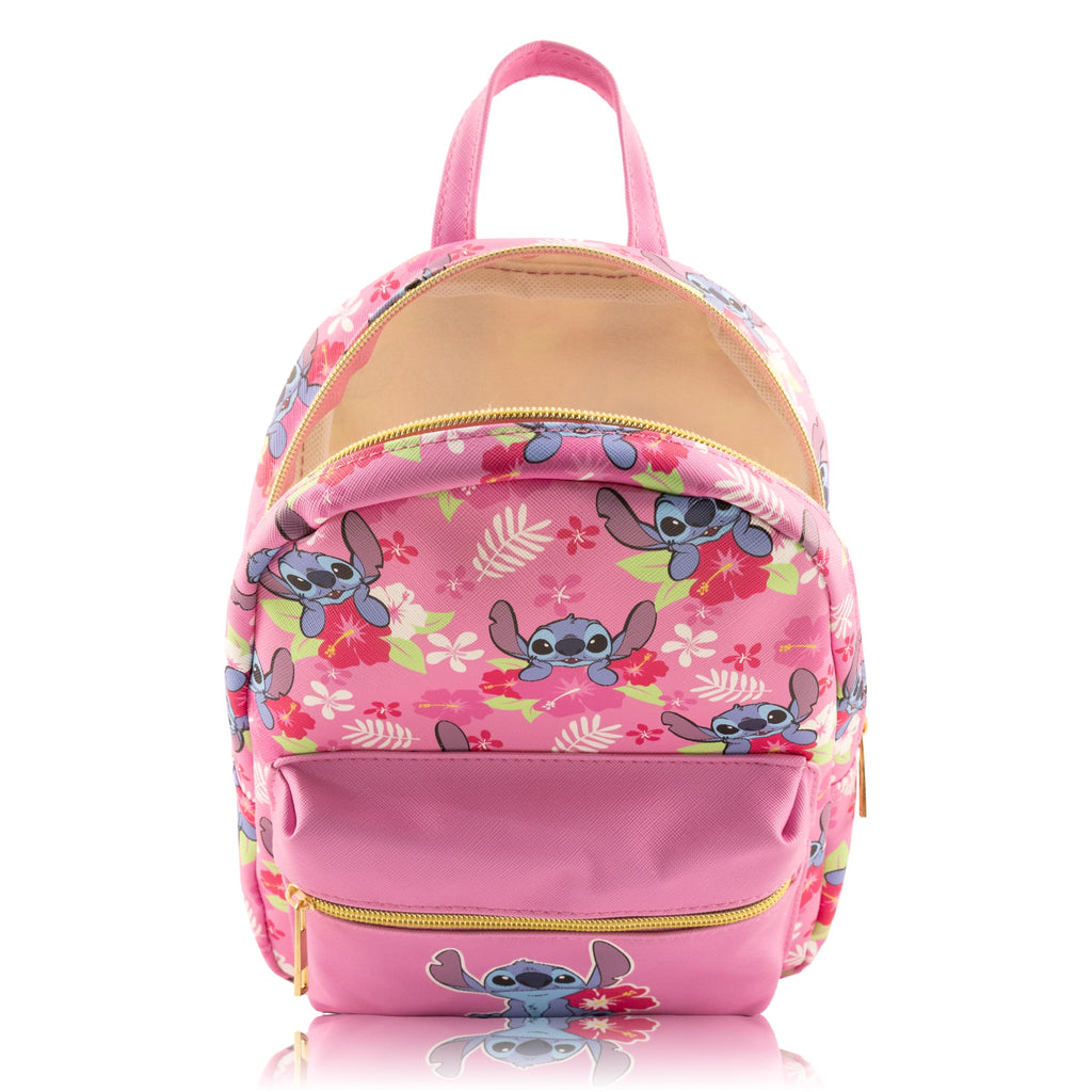 Disney Lilo and Stitch Backpack for Women, Men, Unisex | Cute PU Leather 10" Mini Backpack Purse | Stitch Bag & Accessories