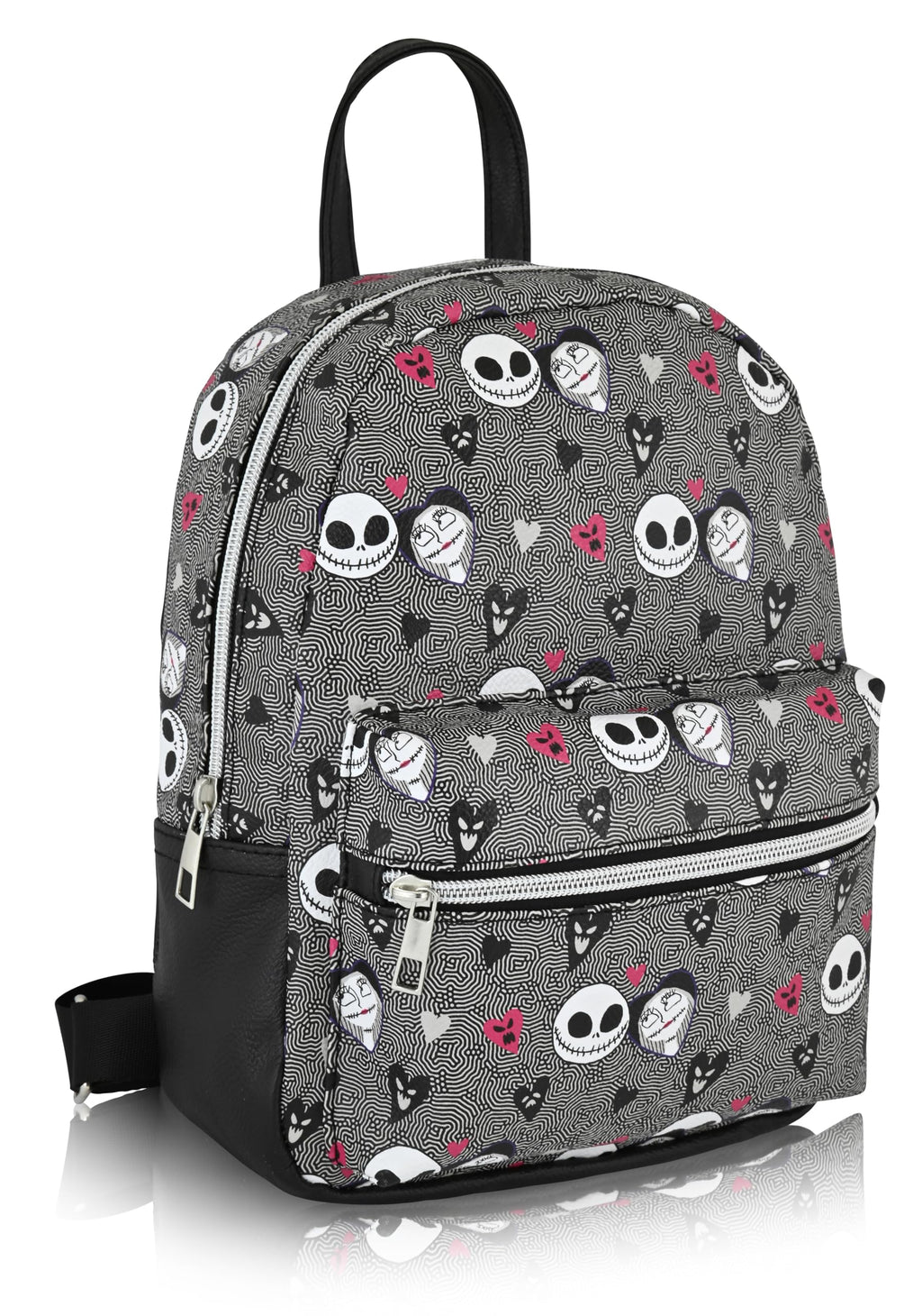 Disney Nightmare Before Christmas Backpack for Men, Women, Unisex | Cute PU Leather 10" Jack Skellington Mini Backpack Purse