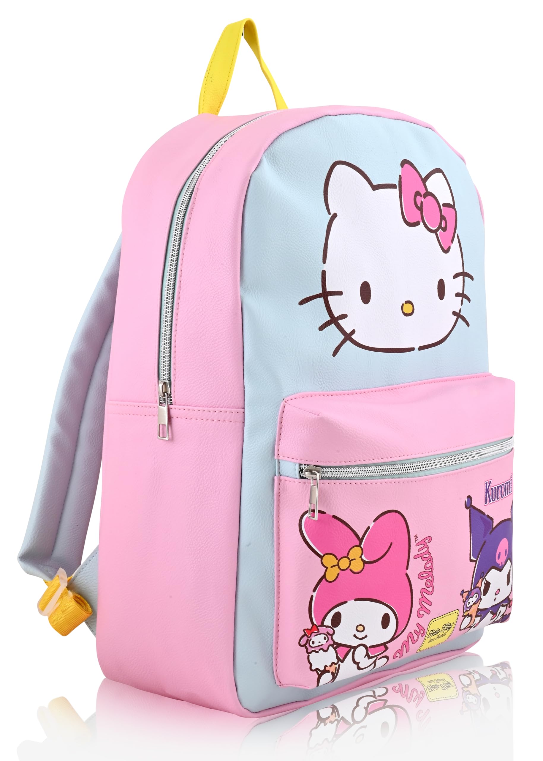 Hello Kitty, Stitch, Princess, Care Bears or Mickey Mouse Backpack for Women, Men, Unisex | Cute PU Leather Large Backpack