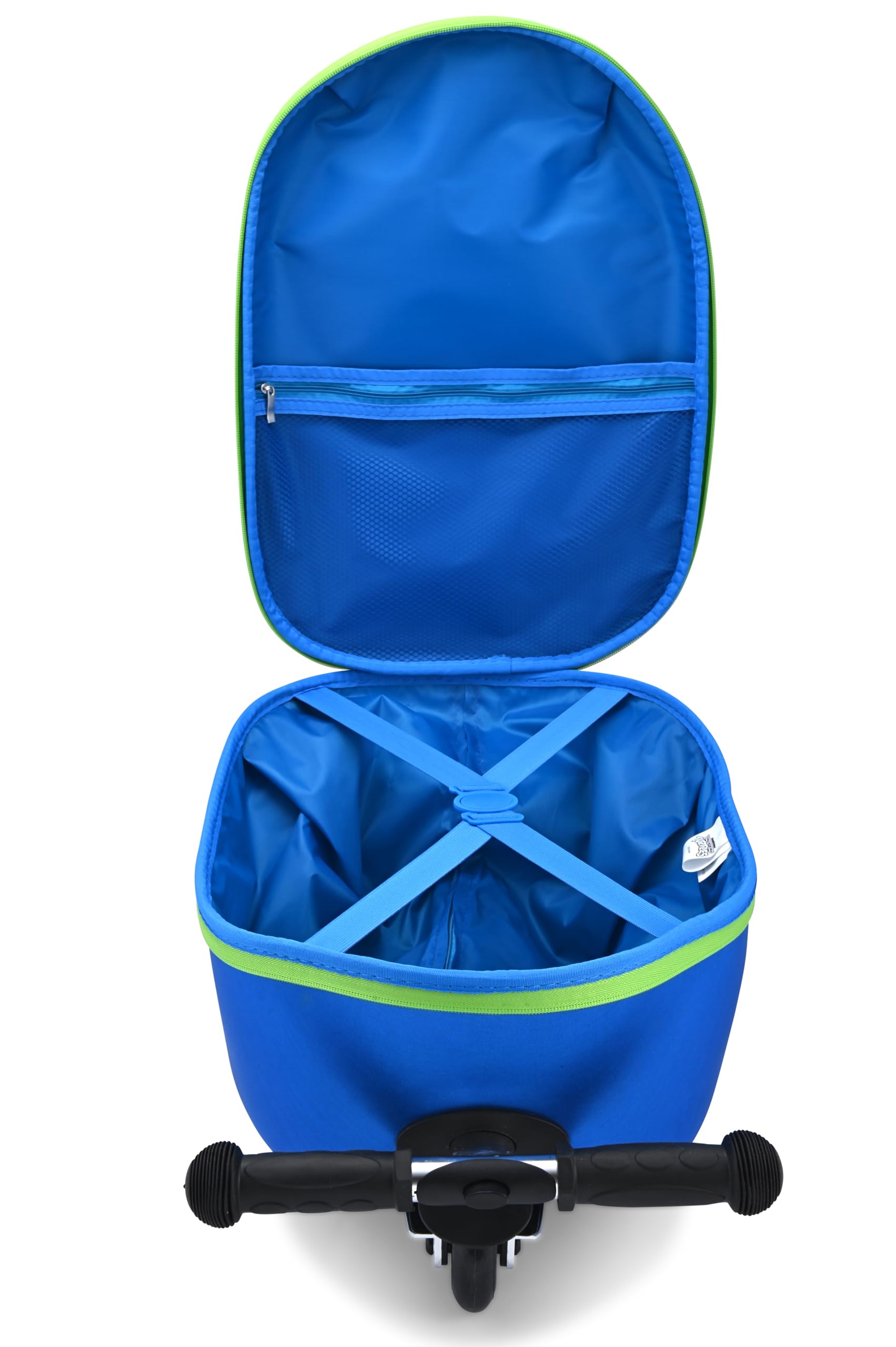Officially Licensed 18" Scooter Luggage for Boys, Girls, Unisex | Kids Luggage with Wheels | Carry On Ride On Suitcase for Kids