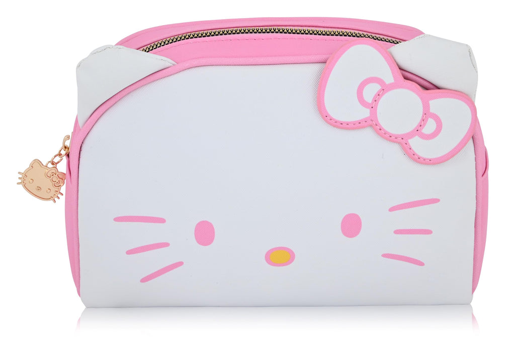 Hello Kitty, Stitch or Minnie Mouse Makeup Bag for Women | Minnie Mouse PU Leather Travel Toiletry Bag for Women