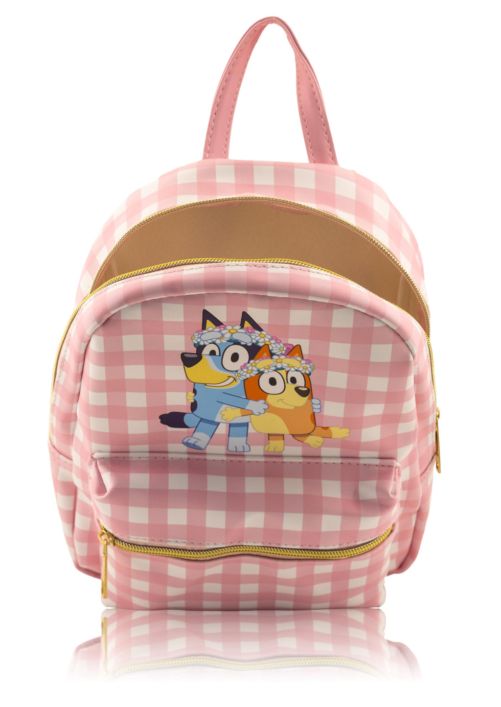 Fast Forward Bluey Mini Backpack for Kids & Adults | 10" PU Leather Backpack Purse | Toddler Travel Bag, Small Bookbag for School, Travel, or Everyday Use | Ages 3+