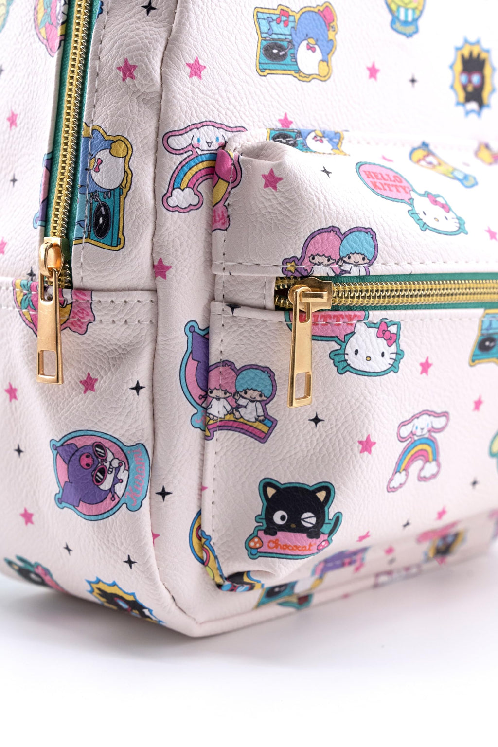 Fast Forward Sanrio Hello Kitty and Friends Backpack for Women, Men, Unisex | Cute PU Leather 10" Mini Backpack