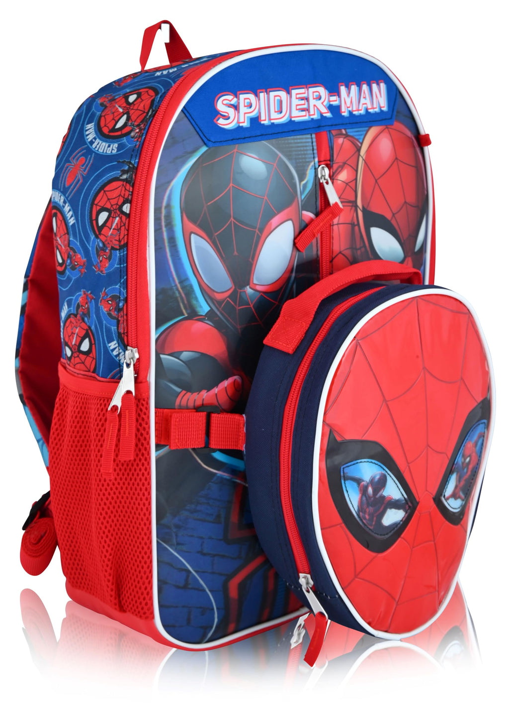 Disney Minnie Mouse or Frozen Backpack With Lunch Bag, Zip Case and ID Lanyard Set for Girls
