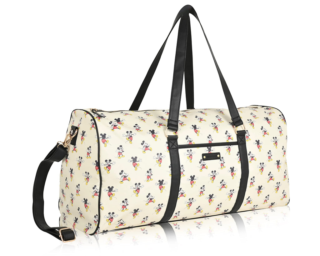 Mickey Mouse Overnight Duffle Bag - Mickey & Minnie Mouse Classic Premium Overnight Duffle Bag