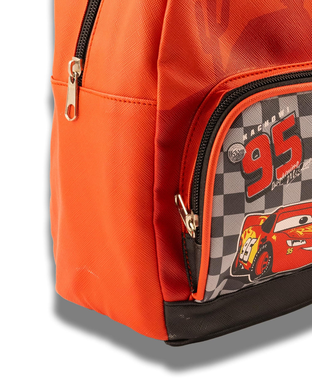 Disney Pixar Cars Lightning McQueen Mini Backpack | 10" PU Leather Backpack Purse for Kids & Adults | Toddler Travel Bag, Small Bookbag for School, Travel, or Everyday Use | Ages 3+