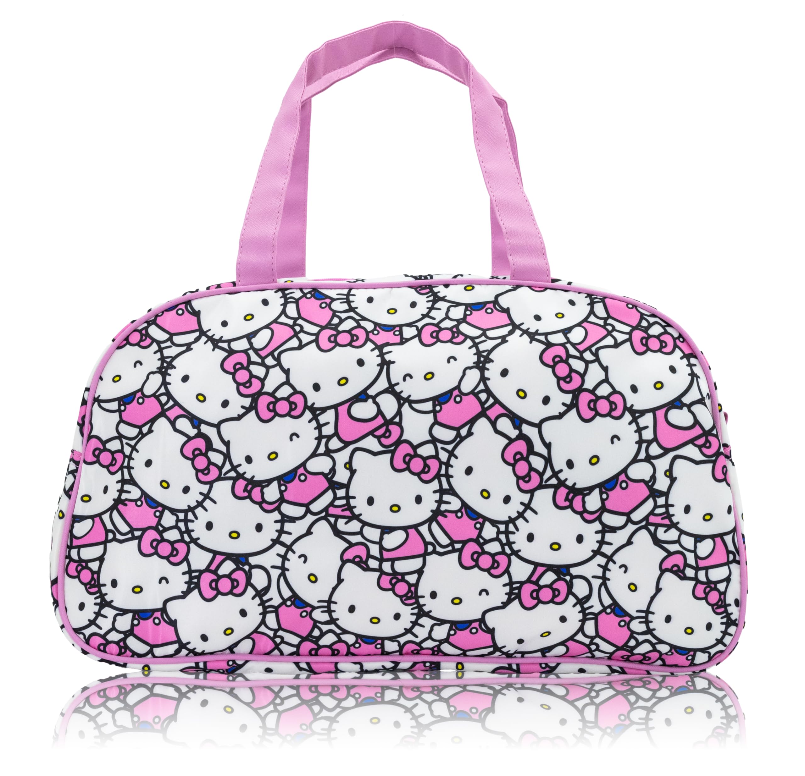 Stitch, Hello Kitty, Bluey or Spiderman Overnighter 10" Duffle Bag for Kids | Lightweight Travel Weekender Duffel for Girls and Women | Ages 3+