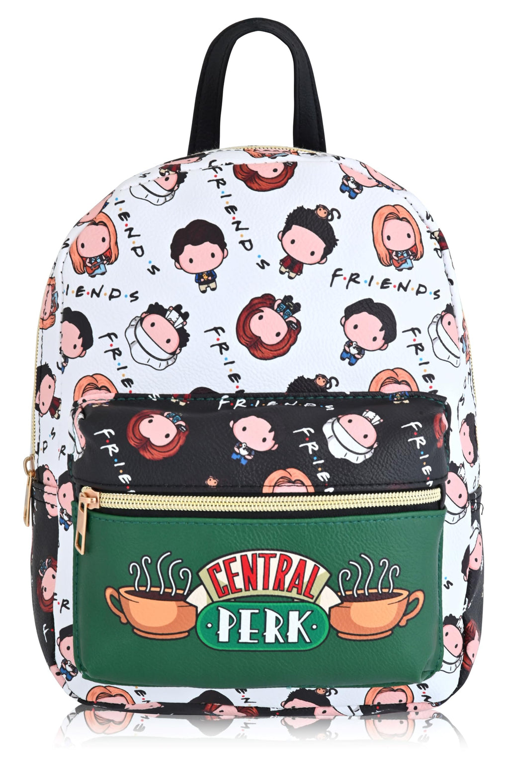 Fast Forward Friends Backpack for Women, Men, Unisex | Cute PU Leather 10" Mini Backpack Purse | Friends Bag & Accessories