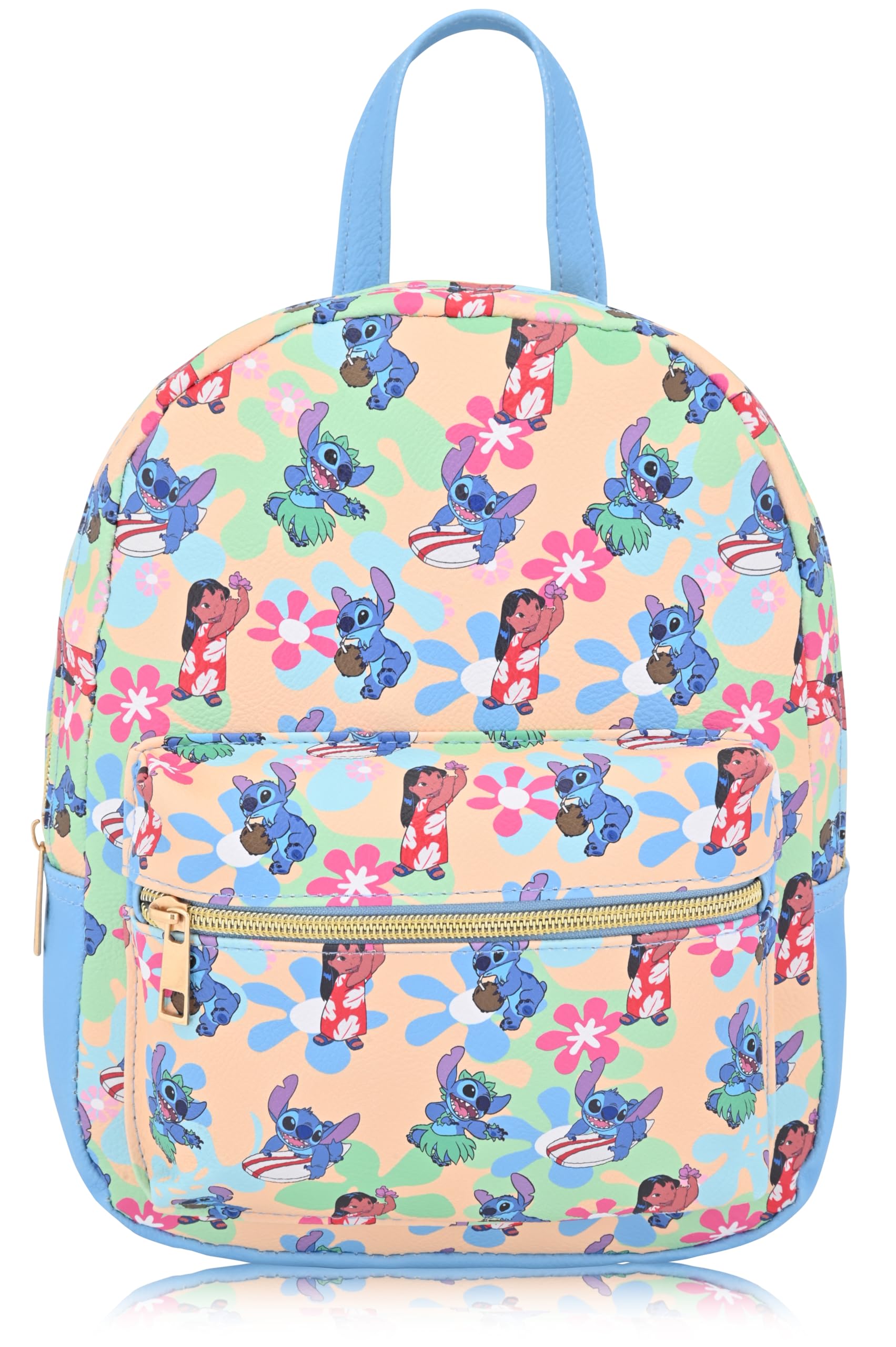 Disney Lilo and Stitch Backpack for Women, Men, Unisex | Cute PU Leather 10" Mini Backpack Purse | Stitch Bag & Accessories