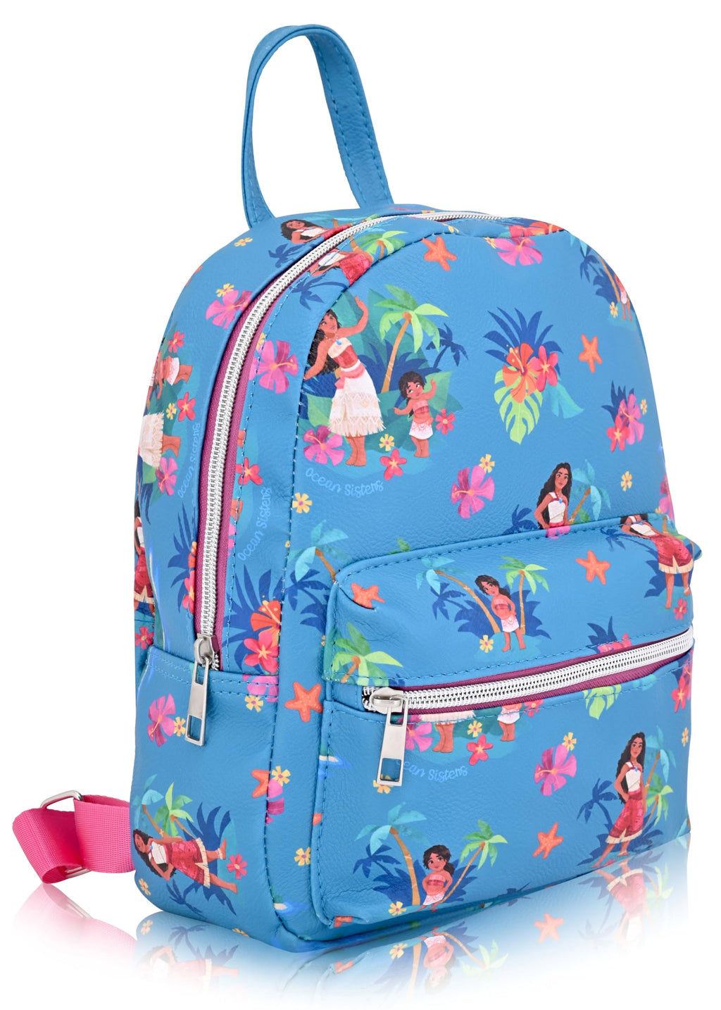 Fast Forward Moana 10" Unisex Mini Backpack, Cute PU Leather, Officially Licensed Disney Moana Mini Backpack, Perfect for Women, Men, Boys, Girls