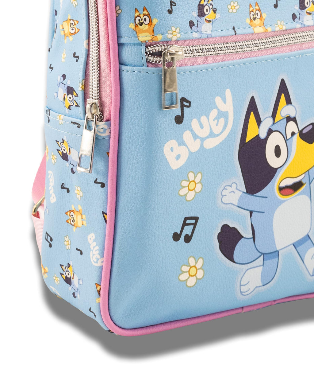 Fast Forward Sitch, Hello Kitty or Bluey Mini Backpack for Kids & Adults | 10" PU Leather Bluey Backpack Purse