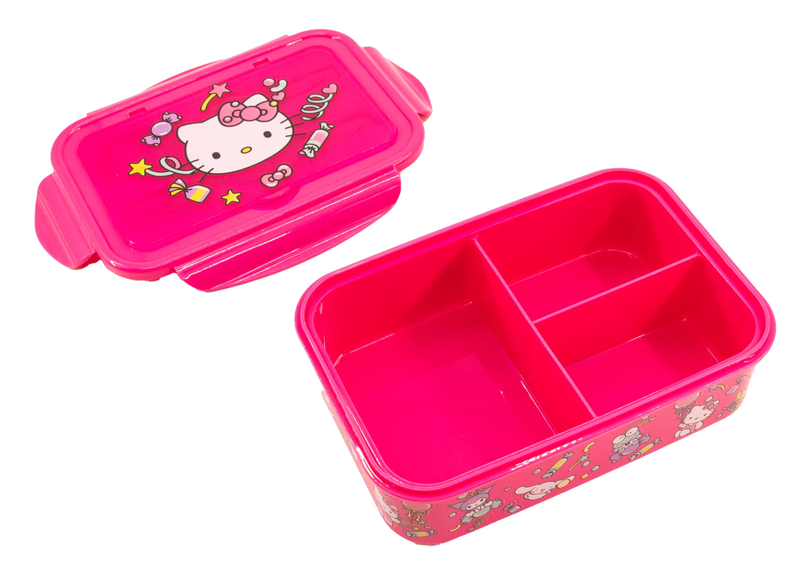 Fast Forward Spiderman, Paw Patrol, Bluey or Hello Kitty Bento Lunch Box for Kids | Marvel Food Container with Utensils