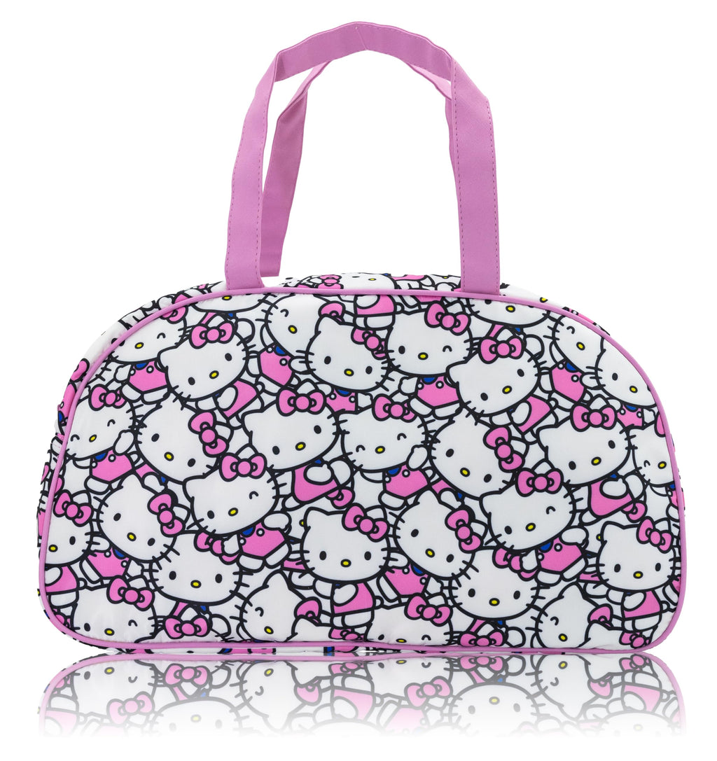 Stitch, Hello Kitty, Bluey or Spiderman Overnighter 10" Duffle Bag for Kids | Lightweight Travel Weekender Duffel for Girls and Women | Ages 3+