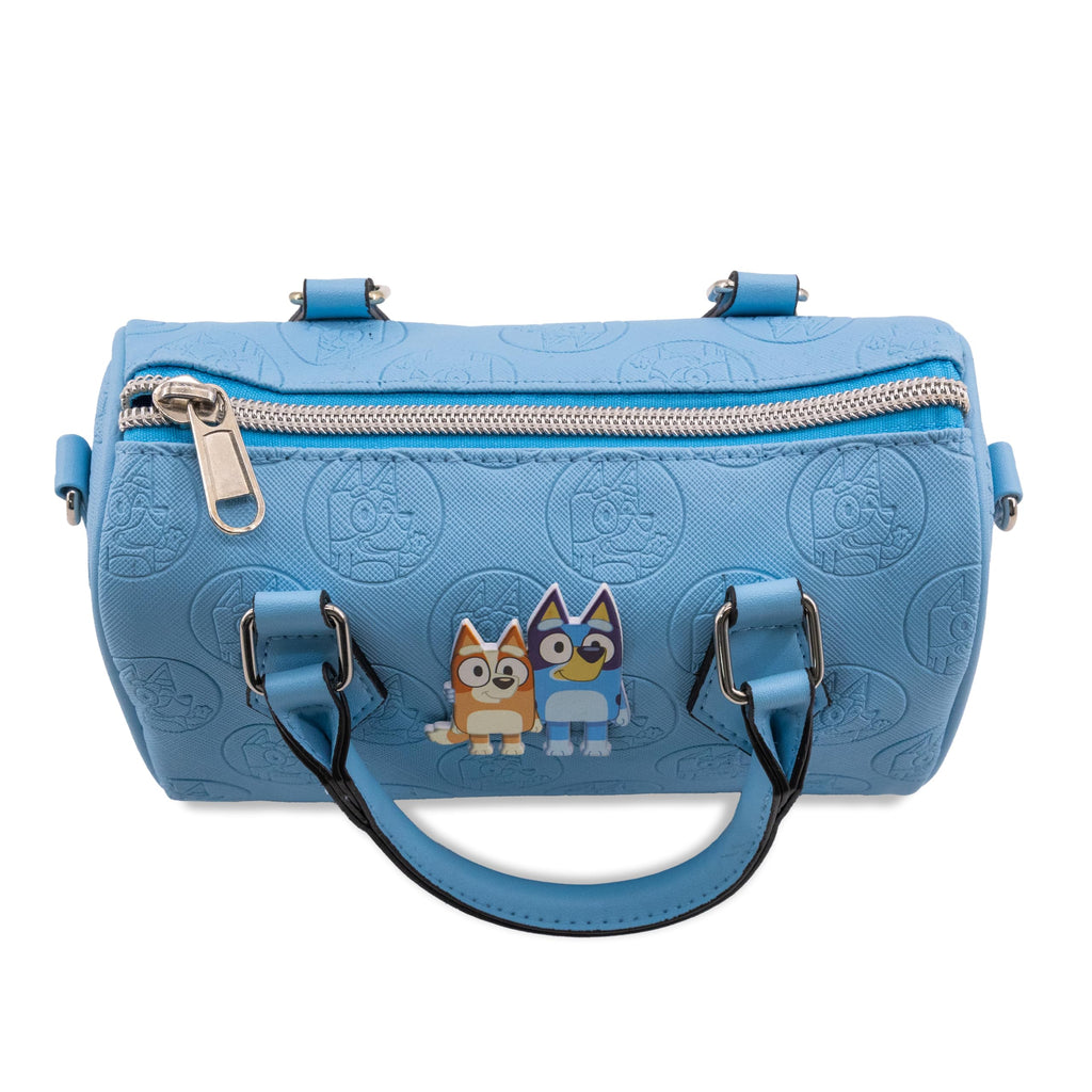 Fast Forward Bluey Mini Purse Crossbody Handbag for Women | Leather Women's Shoulder Handbag Satchel with Embossed Print | Bluey Accessories for Girls, Boys, Adults, Unisex