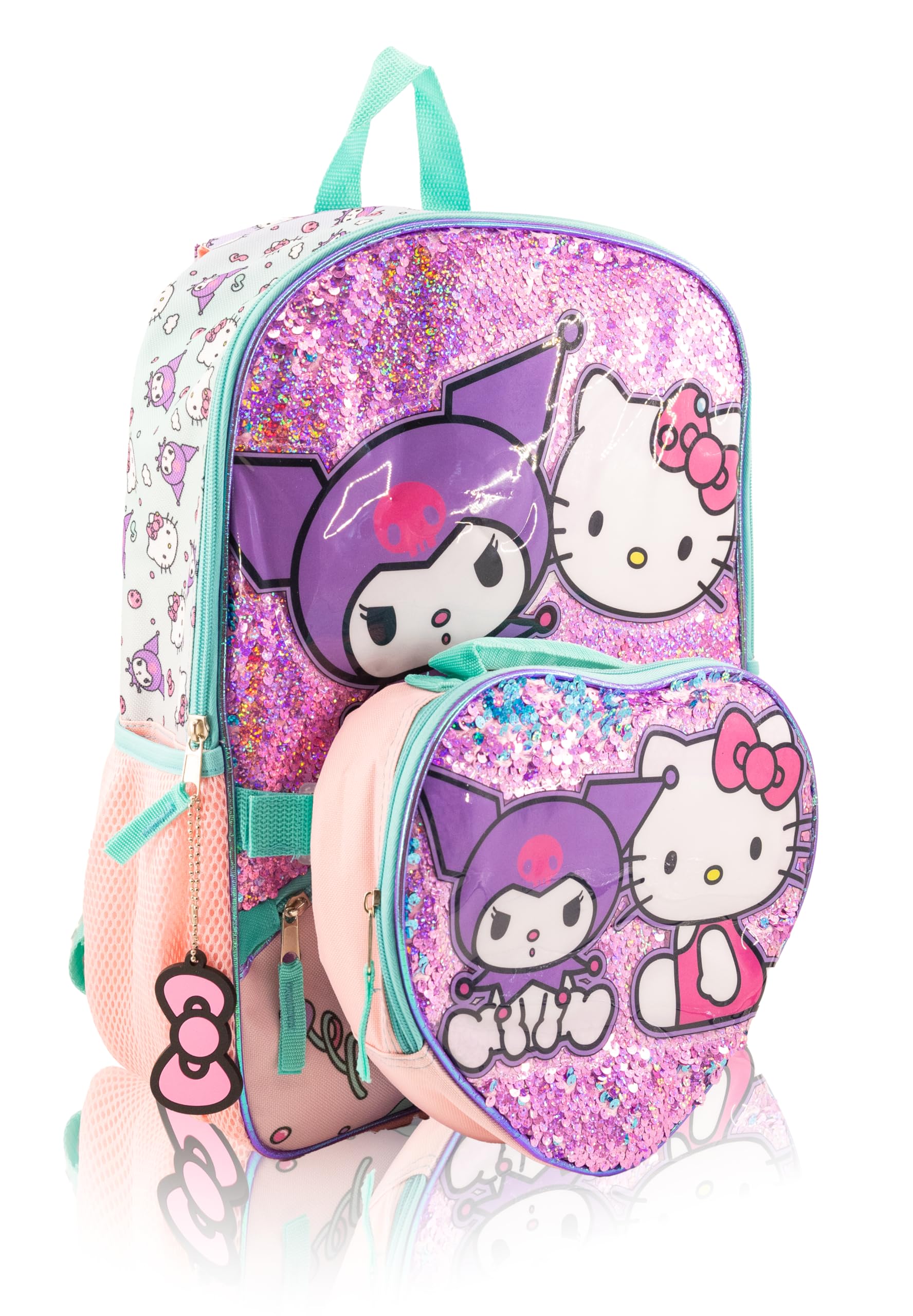 Disney or Sanrio Backpack Set for Girls | 3-Piece Travel Daypack Backpack