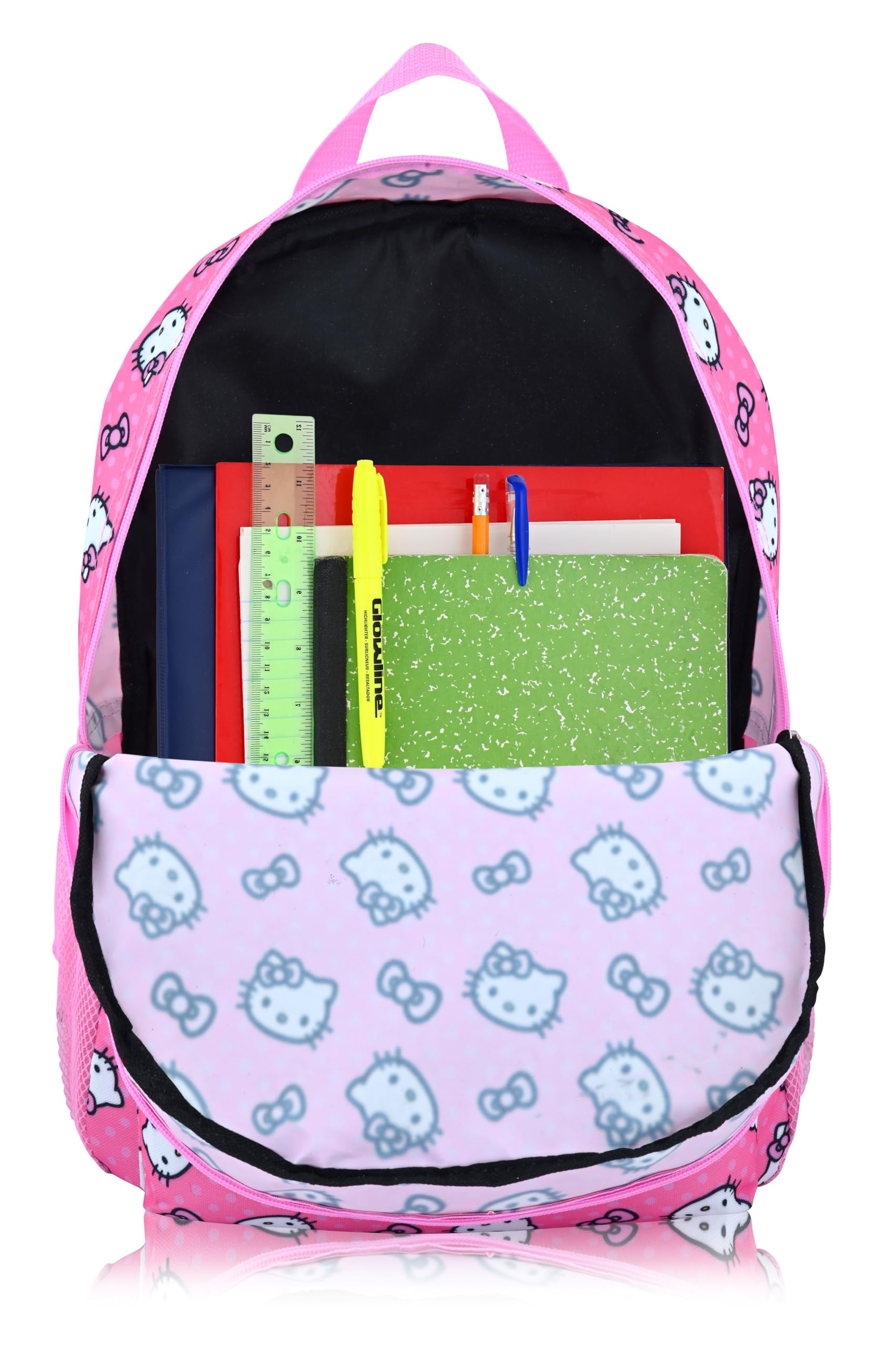 Sanrio Hello Kitty Backpack for Kids | Hello Kitty Bookbag for Girls, Boys, Unisex | Toddler Travel Bag, Cute Lightweight Bag for School | Ages 3+