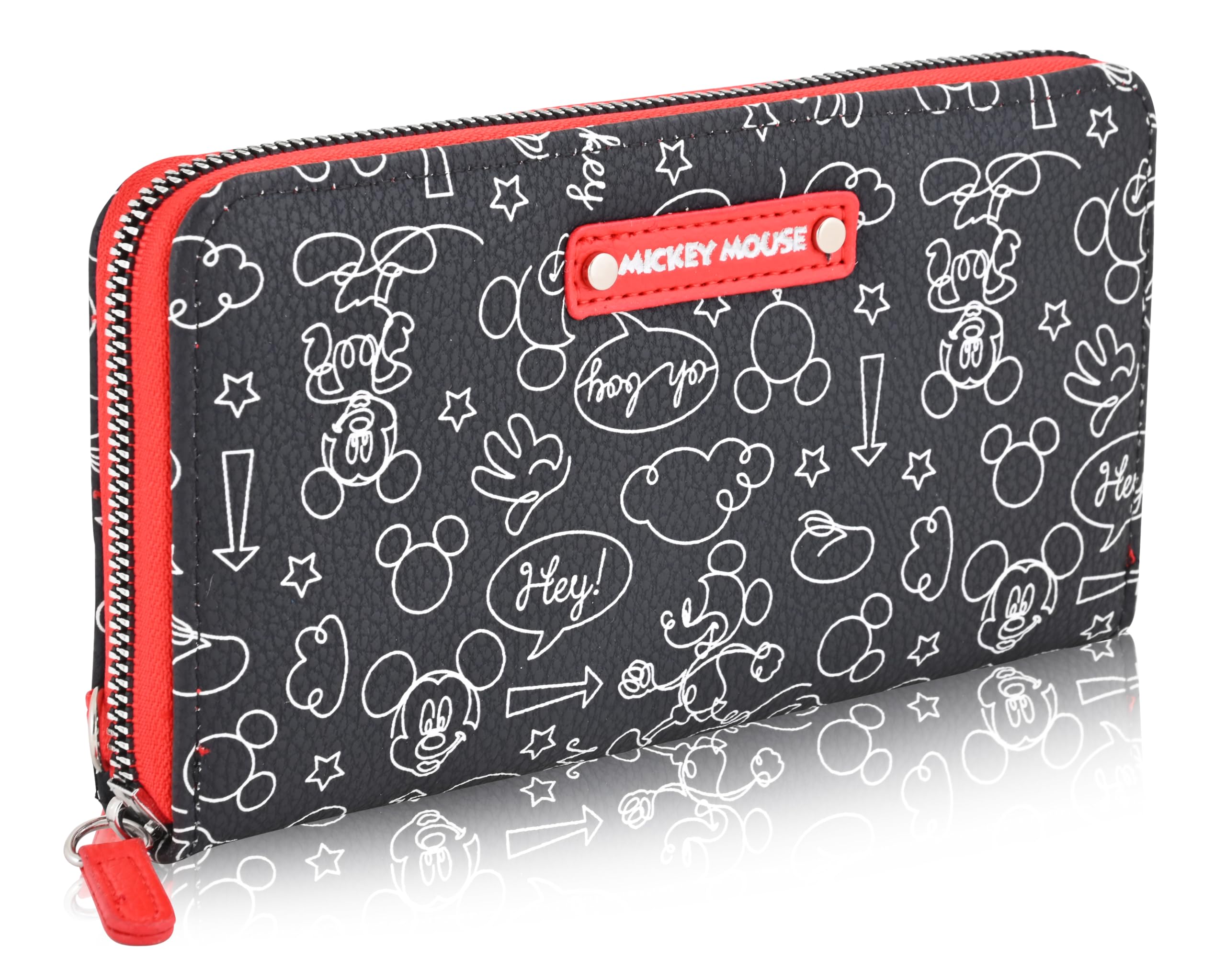 Disney Minnie Mouse Wallet Women - PU Leather Wristlet Wallets for Women - Mickey Mouse Minnie Mouse Wristlet Wallet