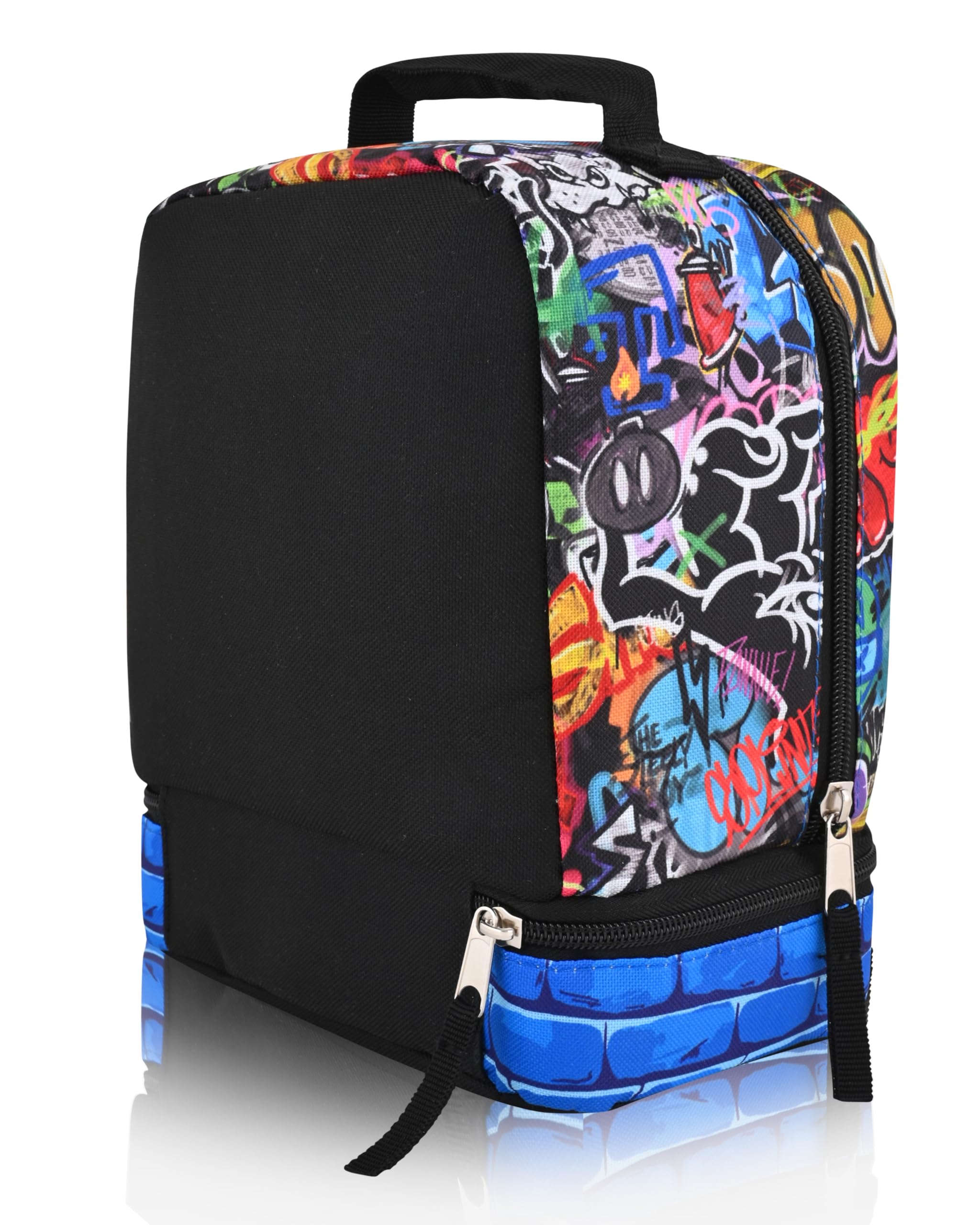 Fast Forward Officially Licensed Lunch Box for Kids | Insulated Lunch Bag Lunch Box for Boys, Girls, Toddlers | Kids Reusable Lunchbox