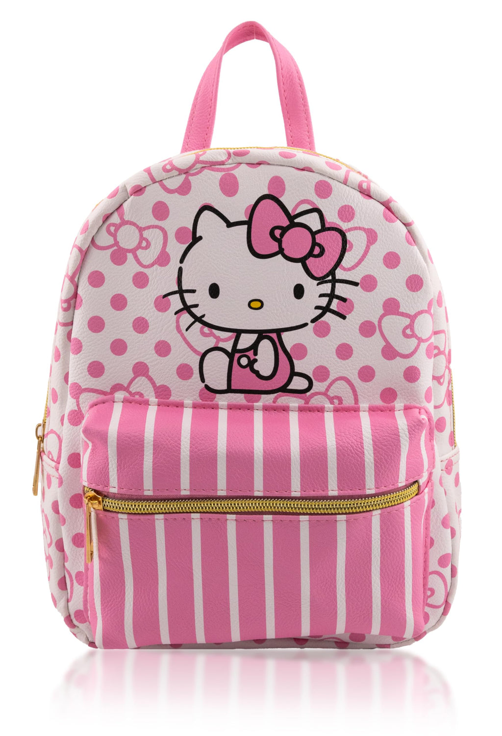 Fast Forward Sanrio Hello Kitty Backpack for Women, Men, Unisex | Cute PU Leather 10" Hello Kitty Mini Backpack Purse Shoulder Purse | Hello Kitty Bag and Hello Kitty Accessories
