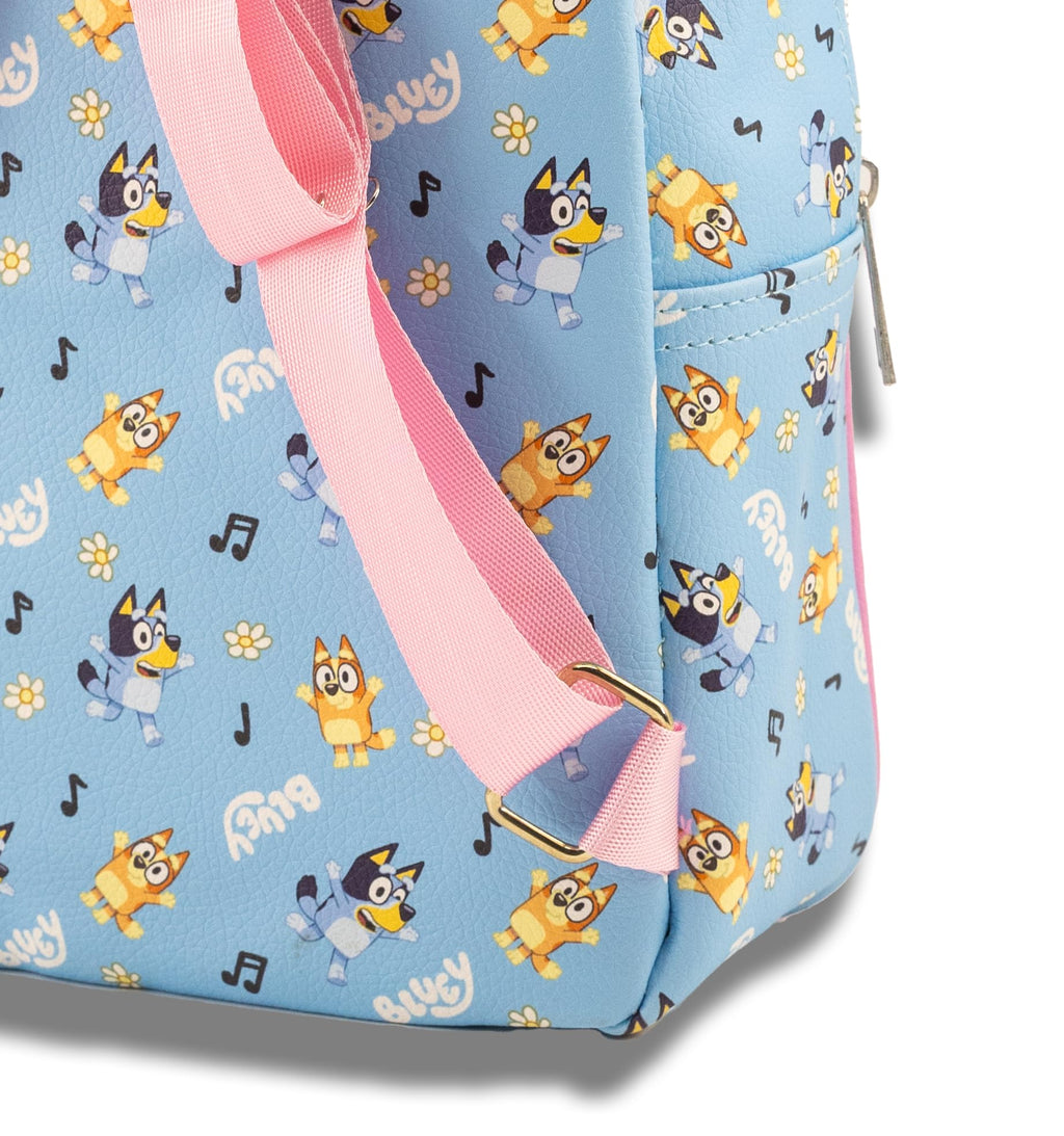 Fast Forward Sitch, Hello Kitty or Bluey Mini Backpack for Kids & Adults | 10" PU Leather Bluey Backpack Purse