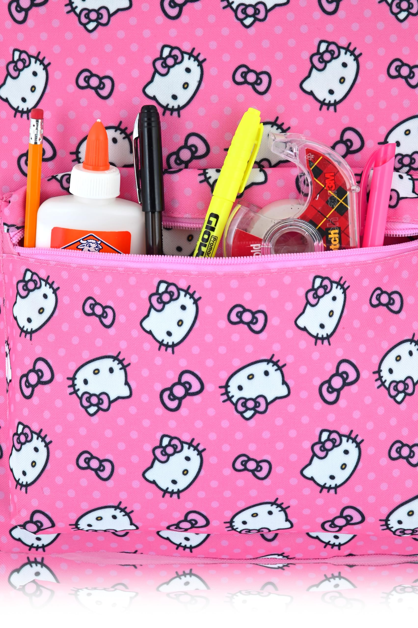 Sanrio Hello Kitty Backpack for Kids | Hello Kitty Bookbag for Girls, Boys, Unisex | Toddler Travel Bag, Cute Lightweight Bag for School | Ages 3+