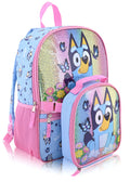 Fast Forward Hello Kitty, Spiderman, Bluey or Stitch Backpack With Lunch Box | Unisex Insulated Lunch Bag Lunch Box