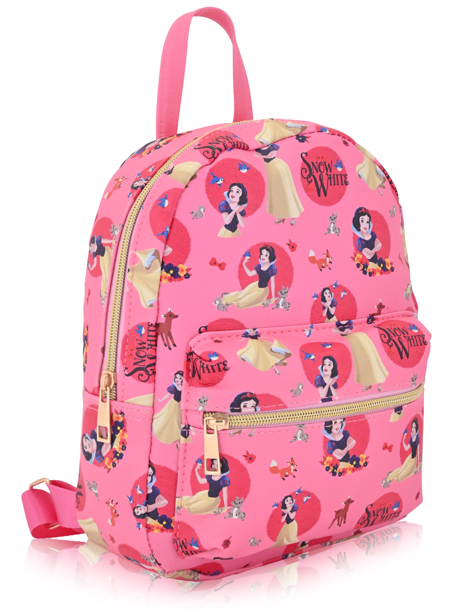 Disney Princess Backpack for Women, Men, Unisex | Cute PU Leather 10" Mini Backpack Purse | Princess Bag & Accessories
