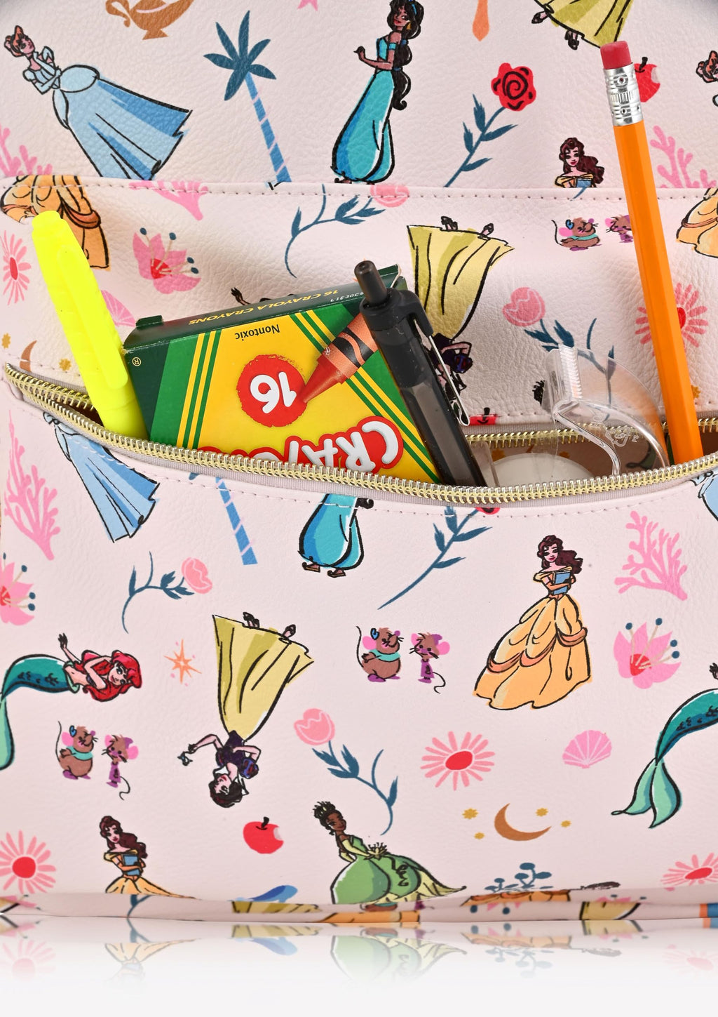 Hello Kitty, Stitch, Princess, Care Bears or Mickey Mouse Backpack for Women, Men, Unisex | Cute PU Leather Large Backpack