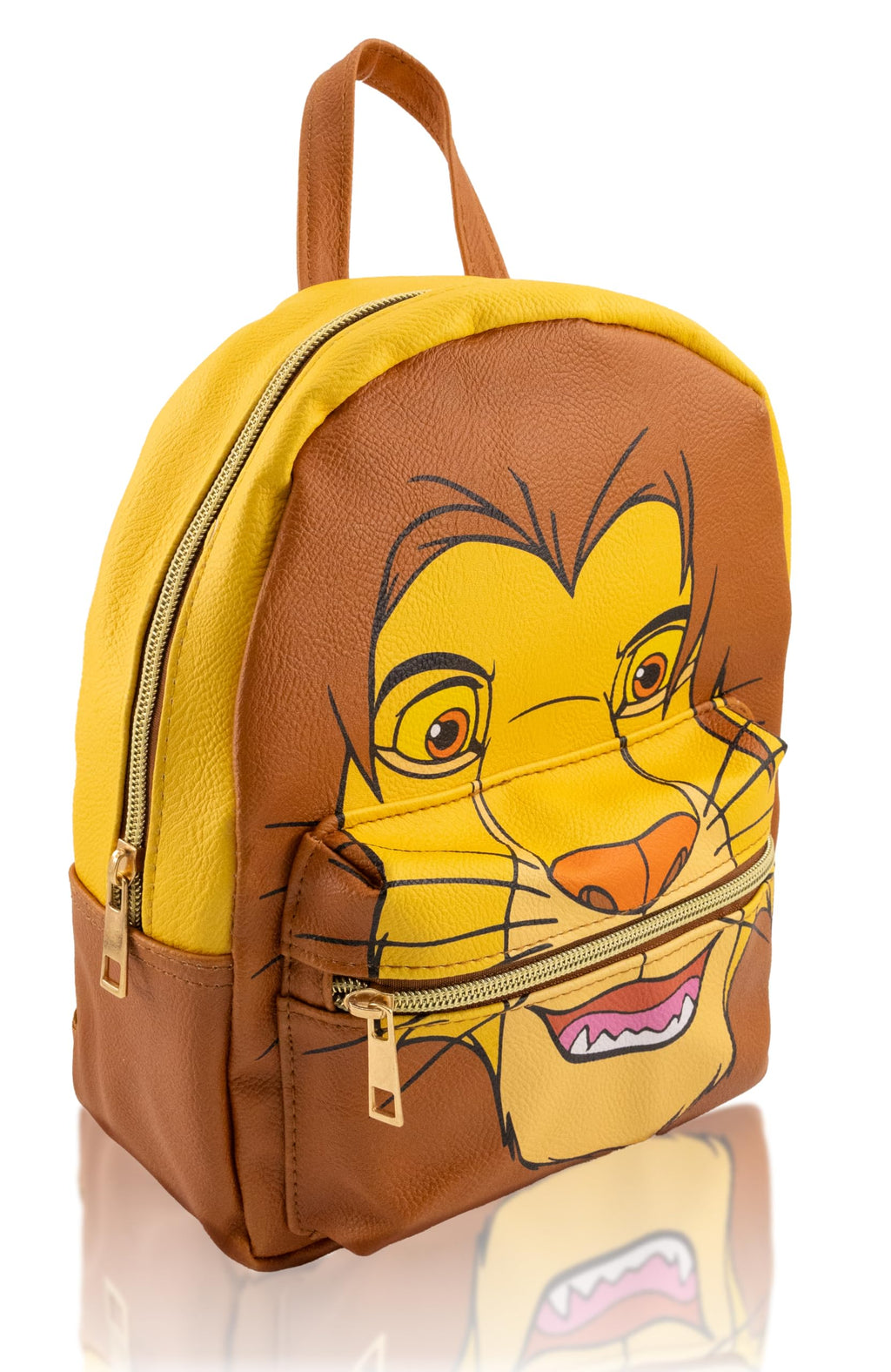Disney Lion King Backpack for Women, Men, Boys, Girls, Unisex | Cute PU Leather 10" Simba Mini Backpack Purse Shoulder Purse | Lion King Bag and Lion King Accessories