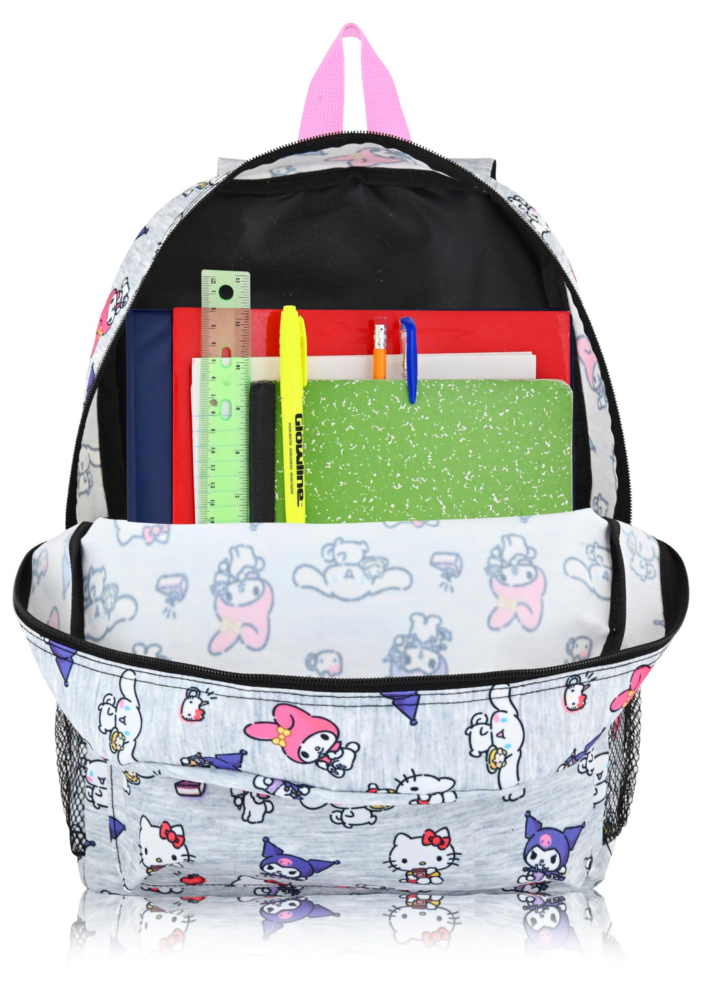 Sanrio Hello Kitty Backpack for Girls, Boys, Adults, Toddler Backpack | Hello Kitty and Friends Backpack for School | 16" Small Kids Bookbag Knapsack for Girls, Boys | Hello Kitty Bag Cute Backpack