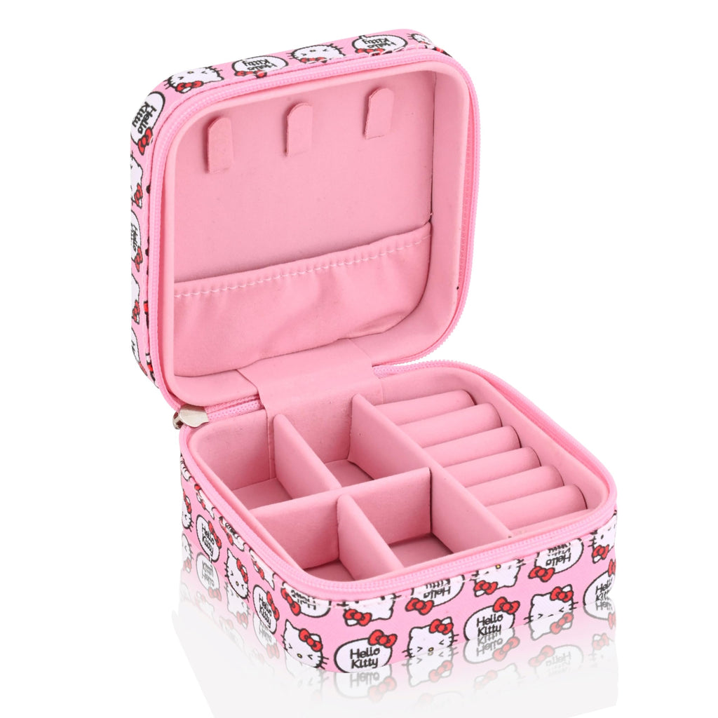 Fast Forward Sanrio Hello Kitty Jewelry Box for Women | Multiple Compartment Jewelry Organizer and Storage Jewelry Holder Gift Box