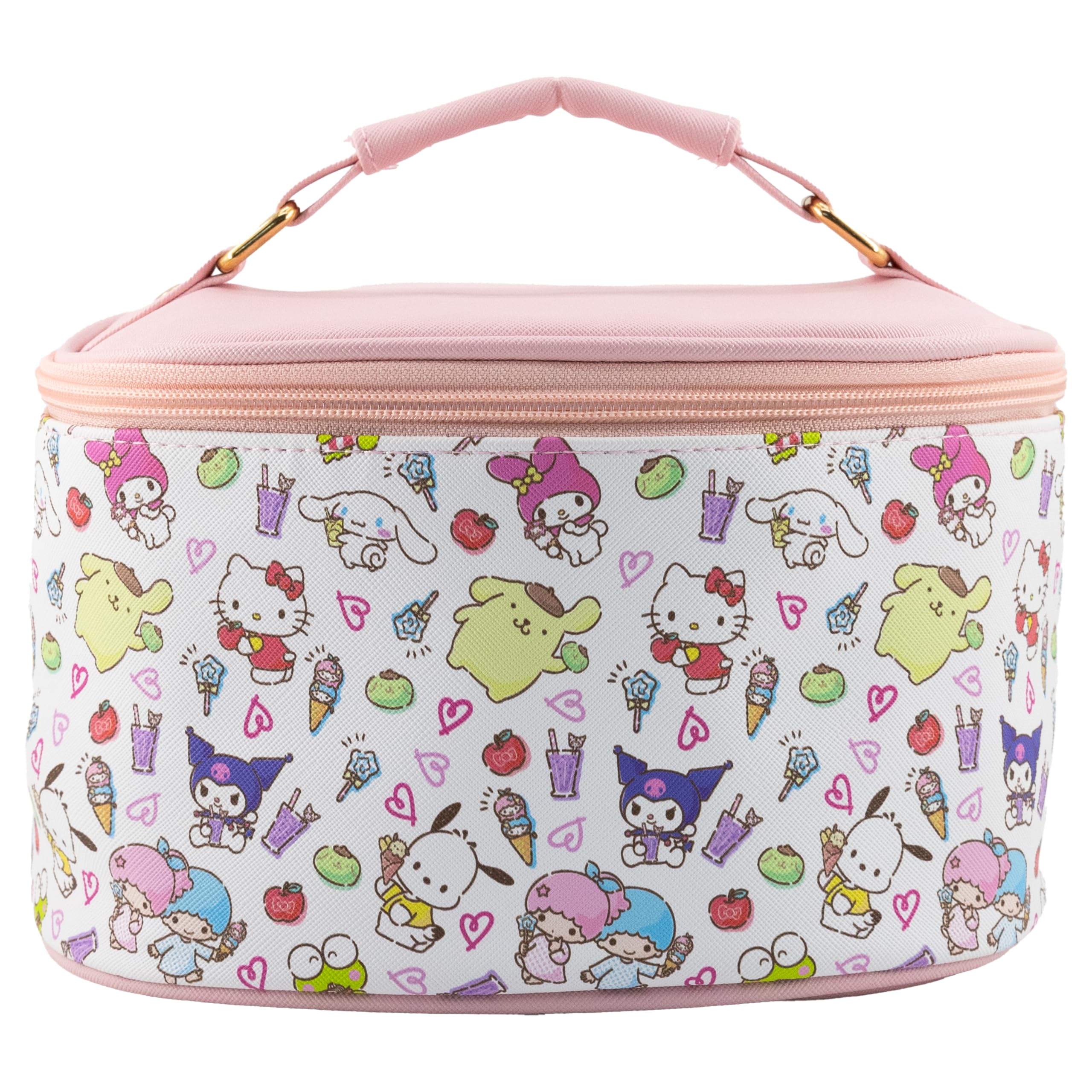 Fast Forward Stitch, Hello Kitty, Bluey or Strawberry Shortcake Makeup Organizer, Travel Toiletry Bag for Women, Makeup Travel Bag, Cosmetic Bag, Train Case