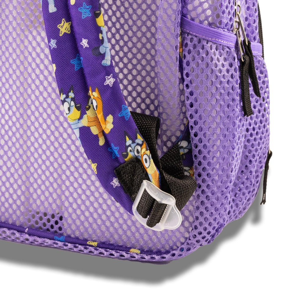 Fast Forward Bluey, Hello Kitty or Stitch Mesh Backpack for Kids | Bookbag for Girls, Boys, Unisex | Toddler Travel Bag