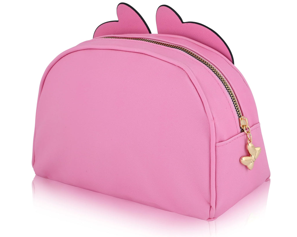 Hello Kitty, Stitch or Minnie Mouse Makeup Bag for Women | Minnie Mouse PU Leather Travel Toiletry Bag for Women