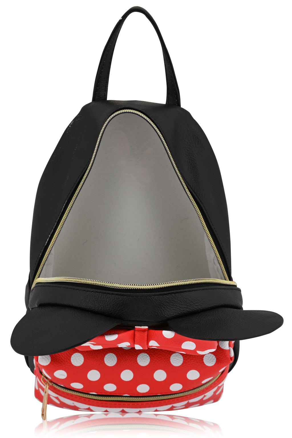 Disney Minnie Mouse Backpack for Women, Men, Boys, Girls, Unisex | Cute PU Leather 10" Minnie Mouse Mini Backpack Purse Shoulder Purse | Minnie Mouse Bag and Minnie Mouse Accessories