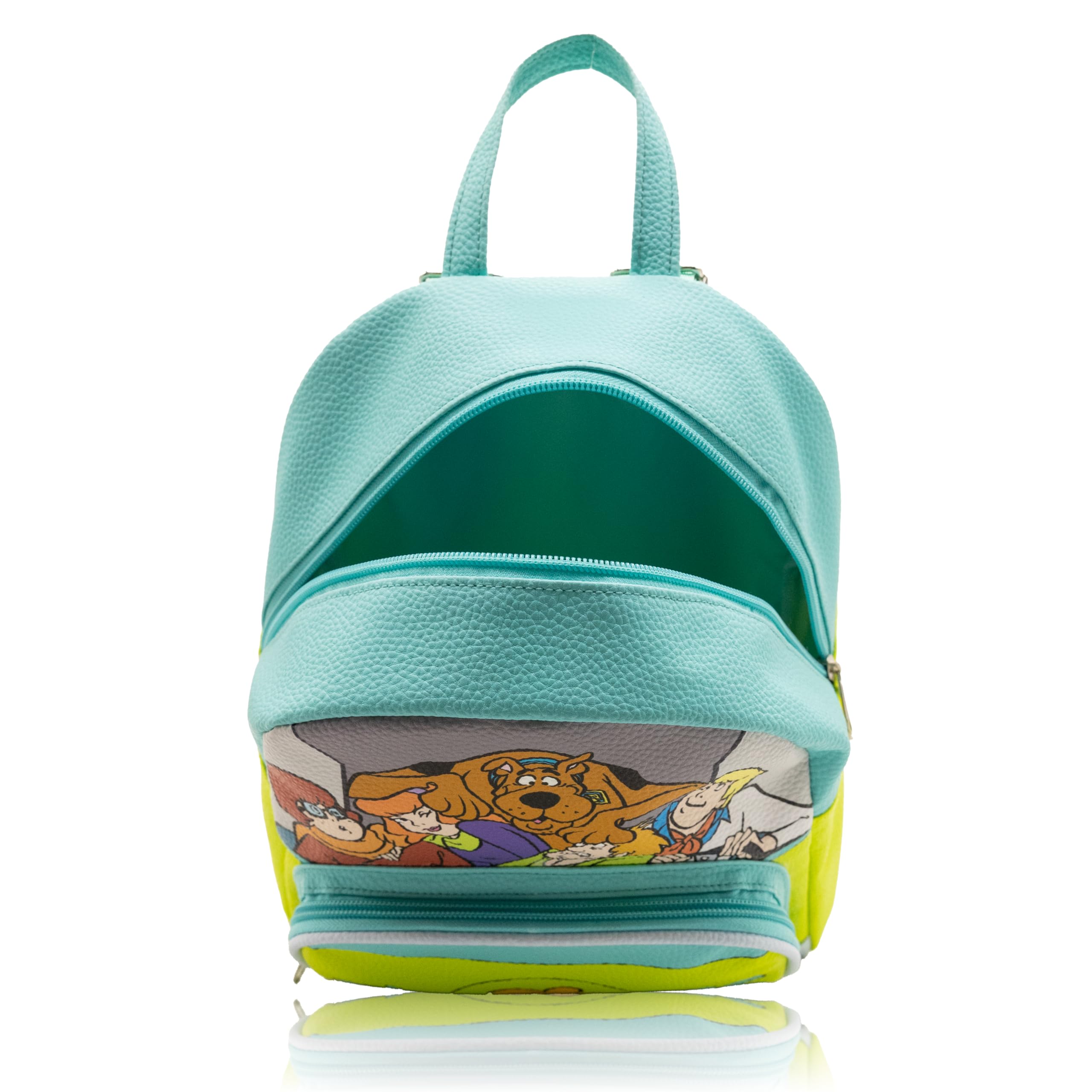Scooby Doo Mini Backpack for Kids & Adults | 10" PU Leather Scooby-Doo Backpack Purse Featuring Scooby & Mystery Machine Style | Toddler Travel Bag, Small Backpack Bookbag for School, Travel | Ages 3+