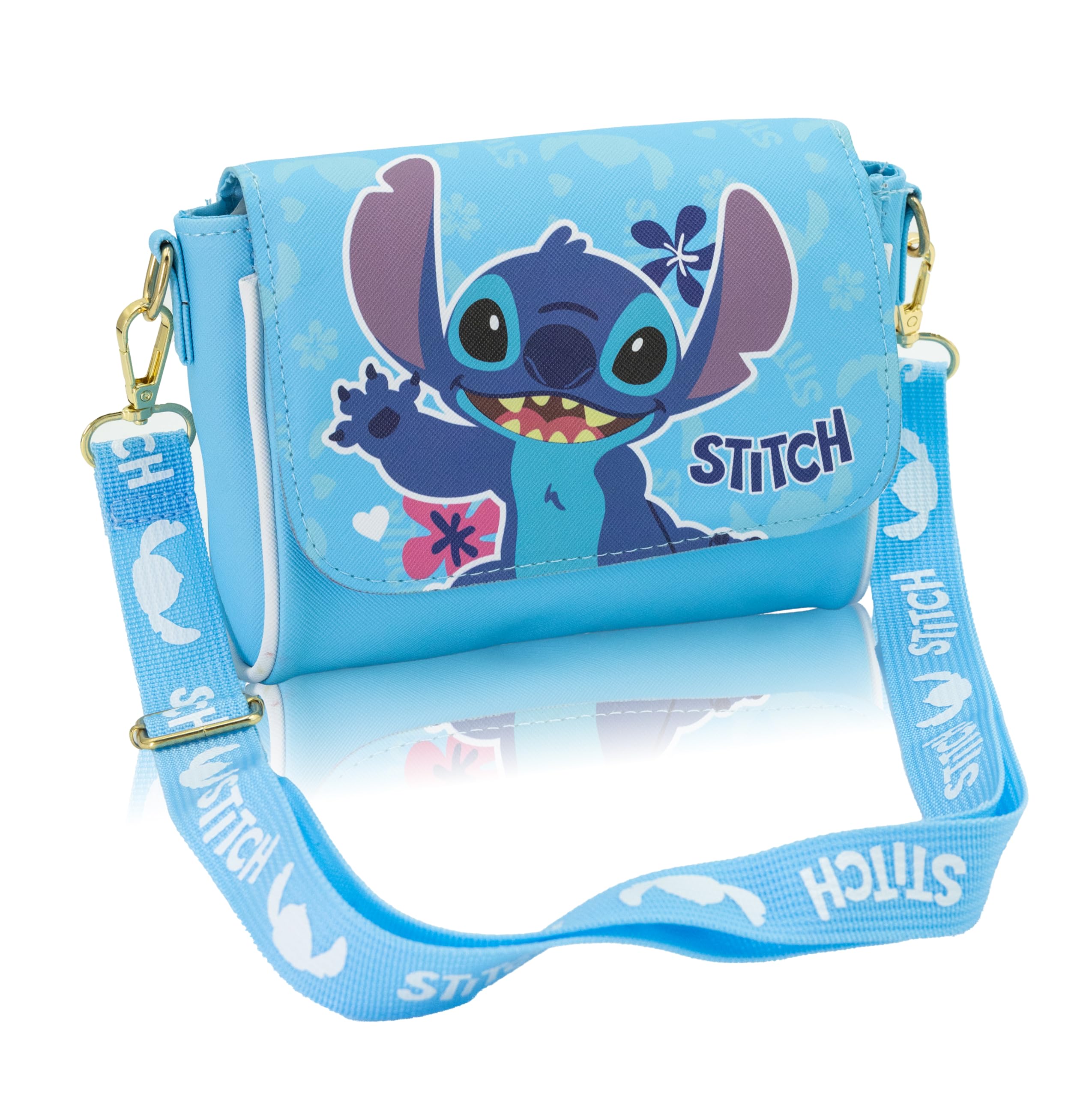 Fast Forward Stitch, Hello Kitty or Bluey Girls Purse | Small Crossbody Shoulder Bag with Adjustable Strap