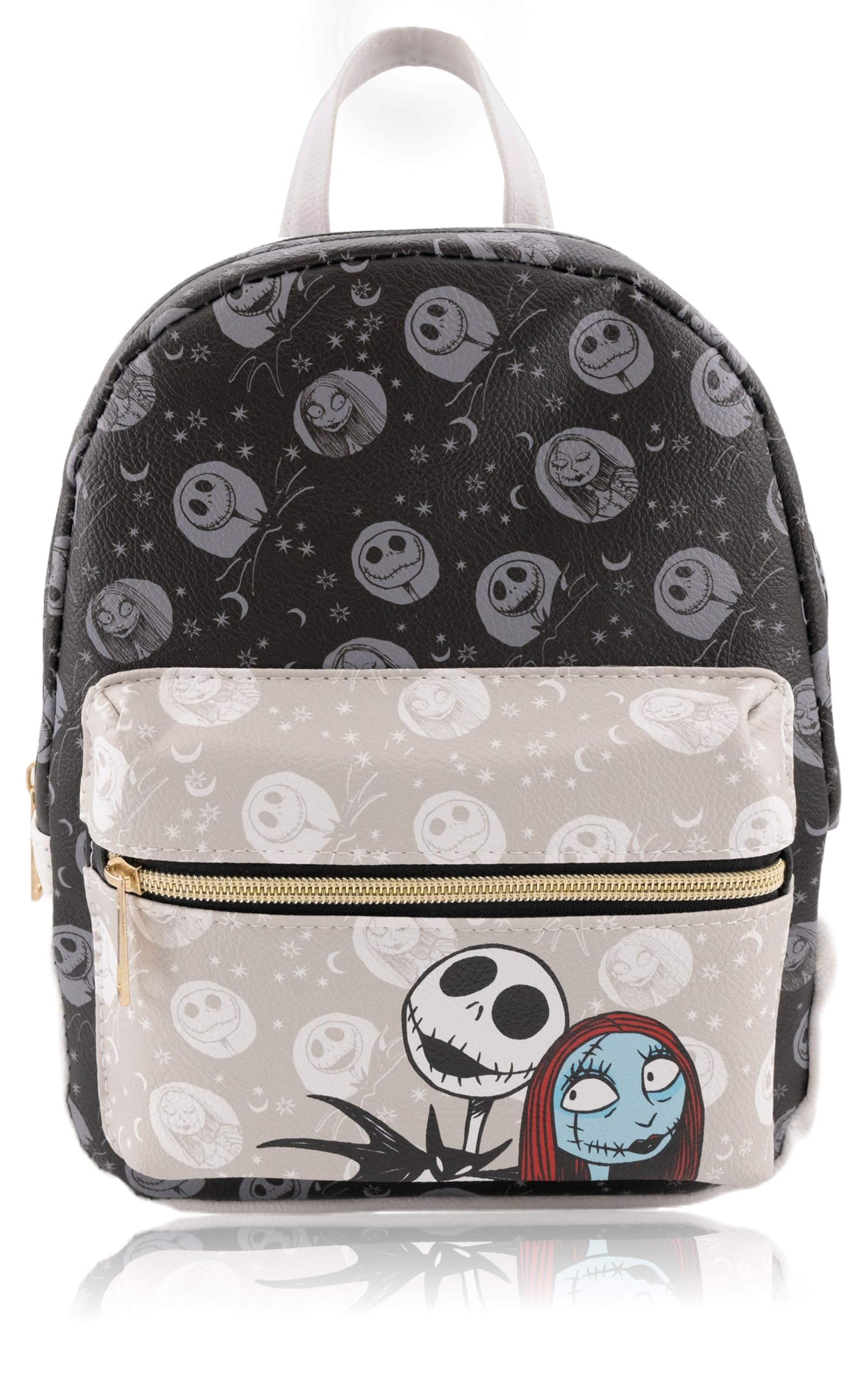 Disney Nightmare Before Christmas Backpack for Men, Women, Unisex | Cute PU Leather 10" Jack Skellington Mini Backpack Purse