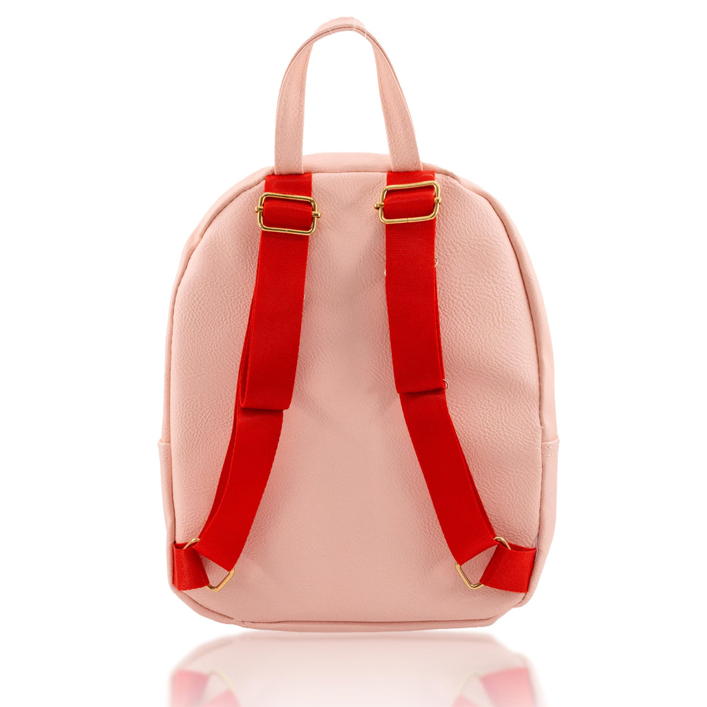 Fast Forward Strawberry Shortcake Backpack for Women, Men, Unisex | Cute PU Leather 10" Mini Backpack