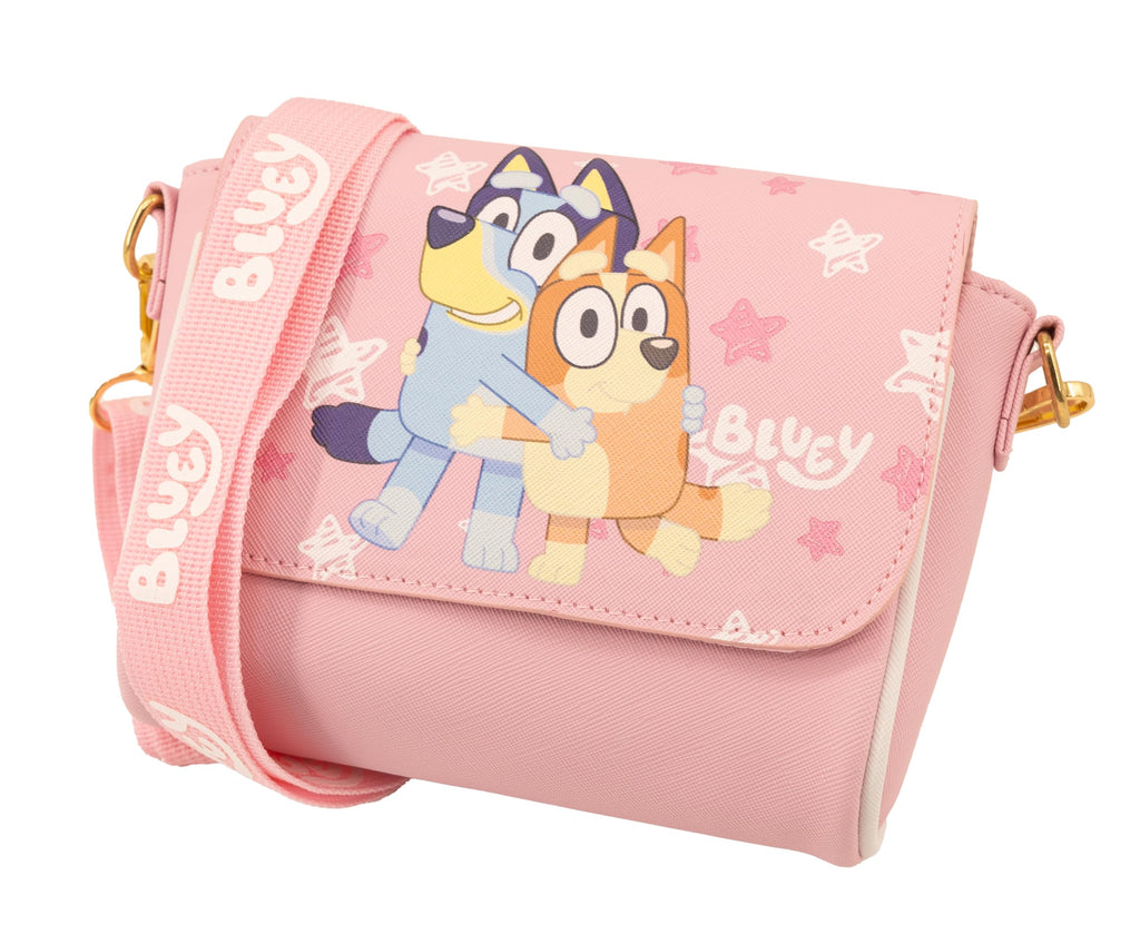 Fast Forward Stitch, Hello Kitty or Bluey Girls Purse | Small Crossbody Shoulder Bag with Adjustable Strap