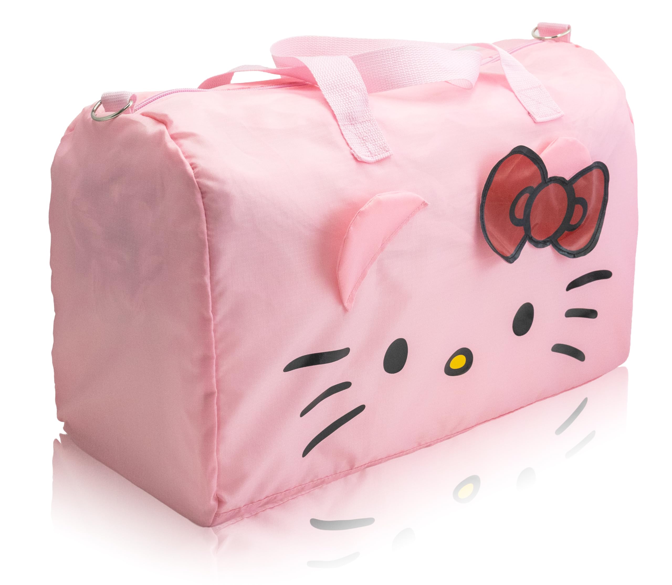 Stitch, Spiderman, Paw Patrol or Hello Kitty Duffle Bag | Lightweight Foldable Travel Duffel with Shoulder Strap & Luggage Sleeve