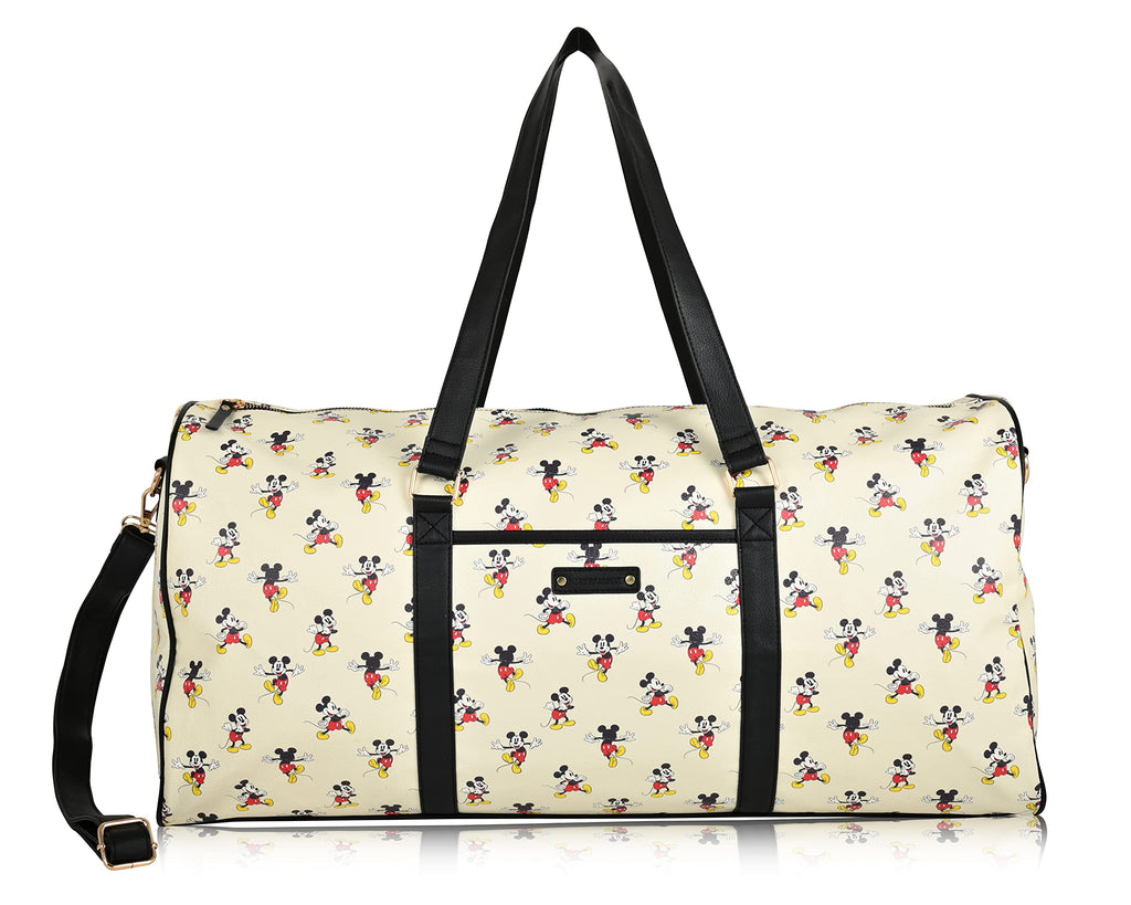 Mickey Mouse Overnight Duffle Bag - Mickey & Minnie Mouse Classic Premium Overnight Duffle Bag