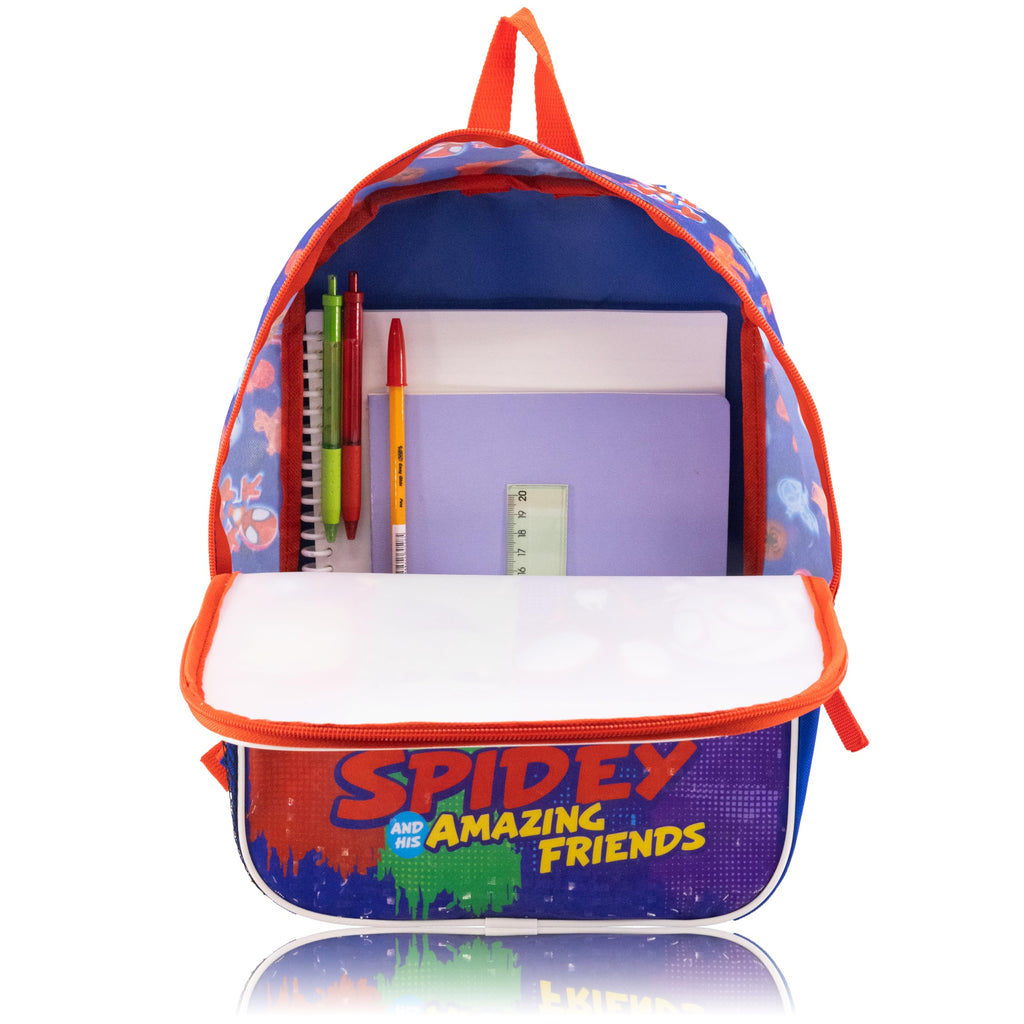 Fast Forward 14" Licensed Kids Backpack with Lunch Box for Kids | Insulated Lunch Bag for Boys, Girls, Toddlers