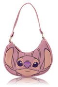 Disney Lilo and Stitch Hobo Handbag Purse for Girls | Disney Angel Crossbody Shoulder Bag with Adjustable Strap | Small PU Leather Toddler Purse, Everyday Tote or Travel Mini Bag Ages 3+