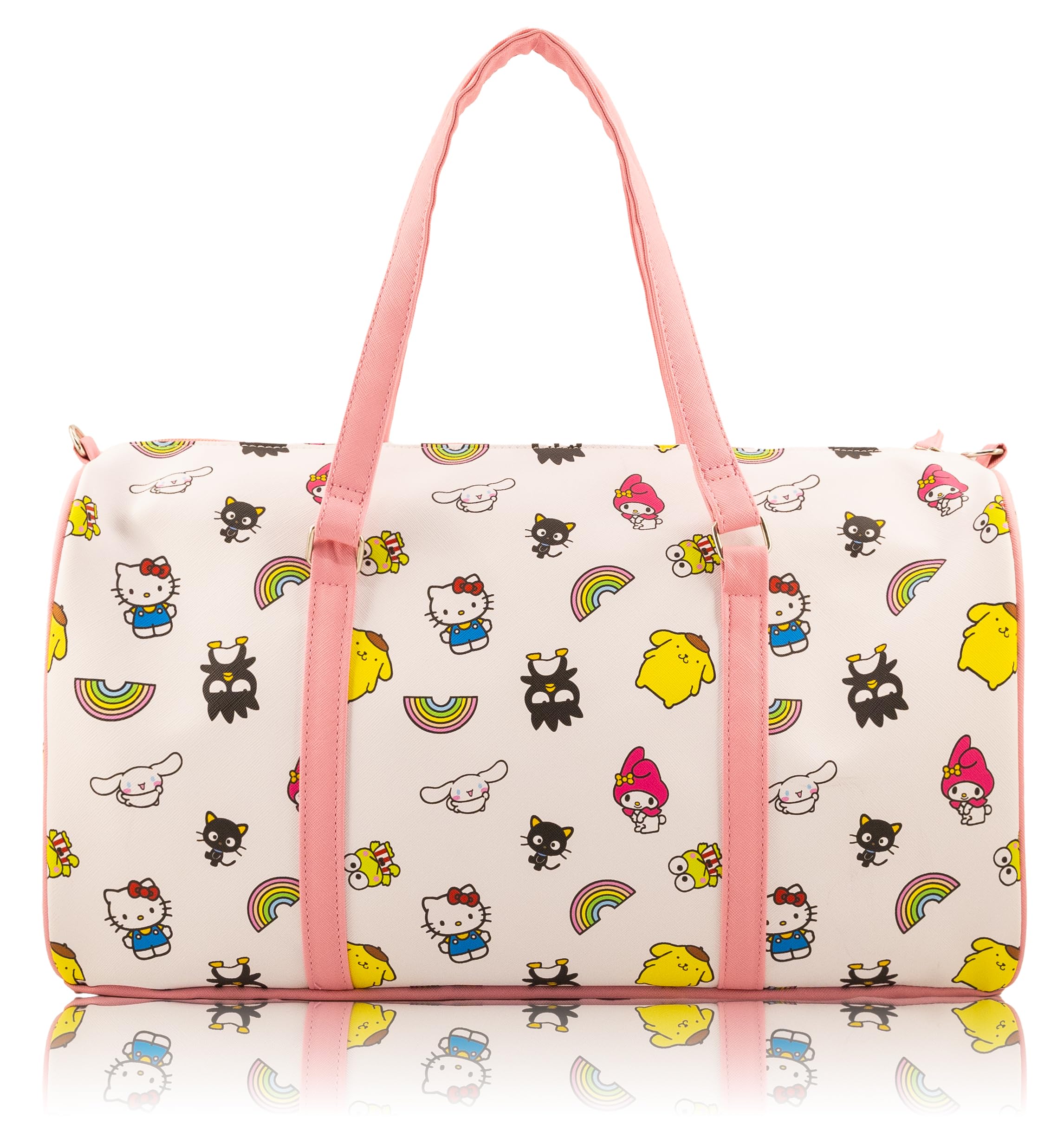 Stitch, Minnie, Mickey, Pooh, Harry Potter, or Jack Skellington 16" Leather Mini Travel Bag, Duffle Bag, Overnight Bag