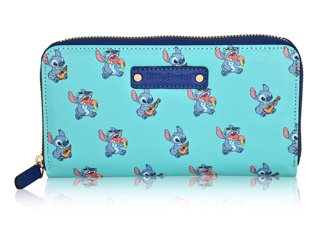 Lilo and Stitch Zip Wallet - Lilo and Stitch Zip Wallet (Light Blue Stitch)